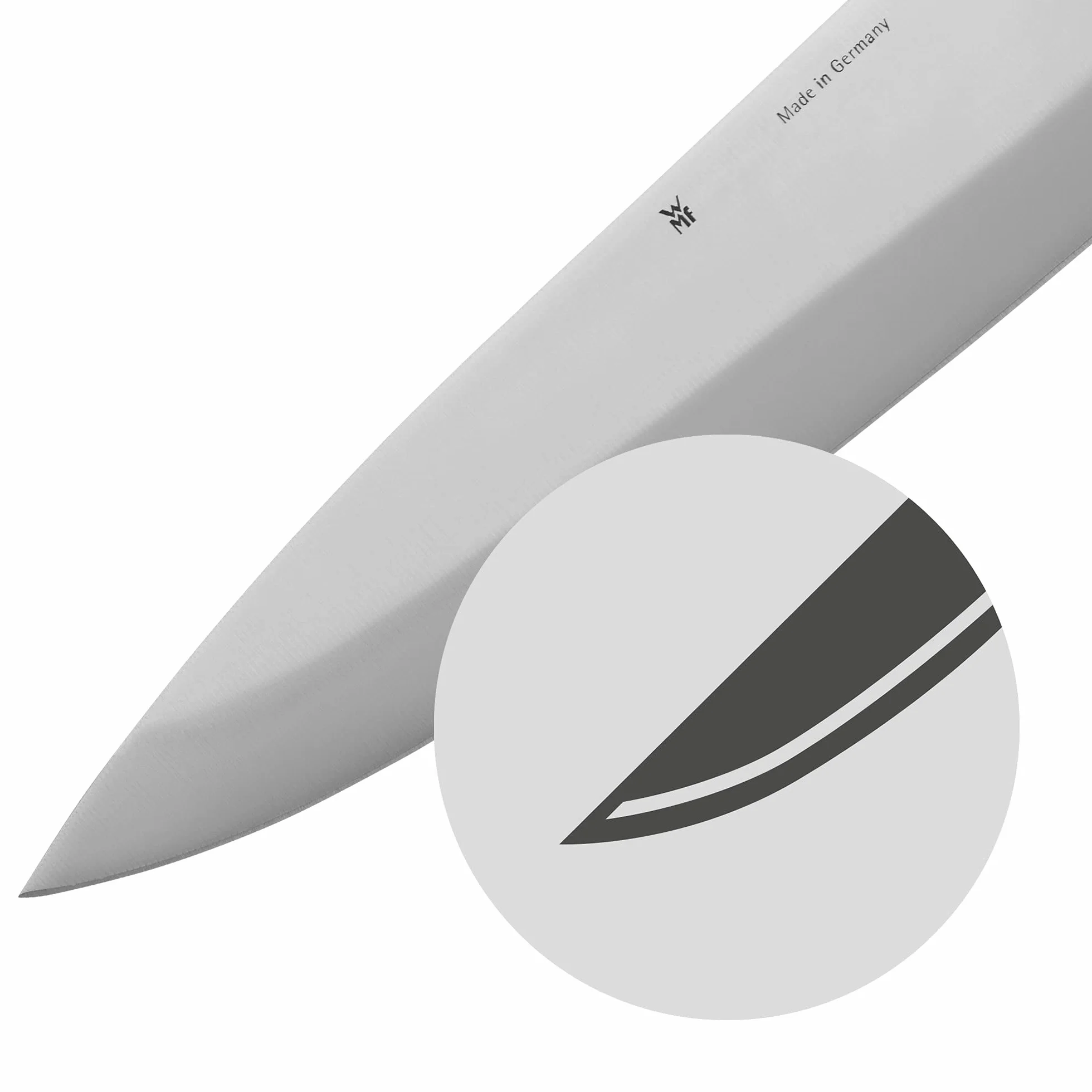 WMF Kineo nóż szefa kuchni 28 cm, wyprodukowano w Niemczech, ostry, Performance Cut, kinetyczne wzornictwo, specjalna stal ostrza, ostrze 15 cm