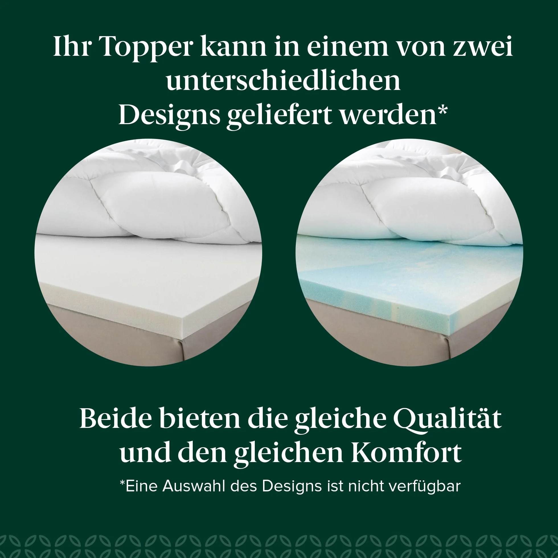 Zinus Materac wierzchni z pianki Visco, 140 x 200 cm, grubość 10 cm, wzornictwo Open-Cell, certyfikat Oeko-Tex, oddychająca i ortopedyczna, ergonomiczny komfort, średnio twardy, biały