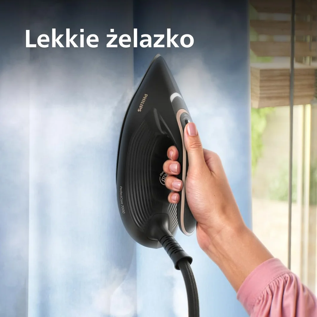 Philips PerfectCare serii 7000 Generator pary, uderzenie pary 650g, 8.5 Bara, stopa SteamGlide Elite, automatyczna inteligentna para (PSG7300/80)