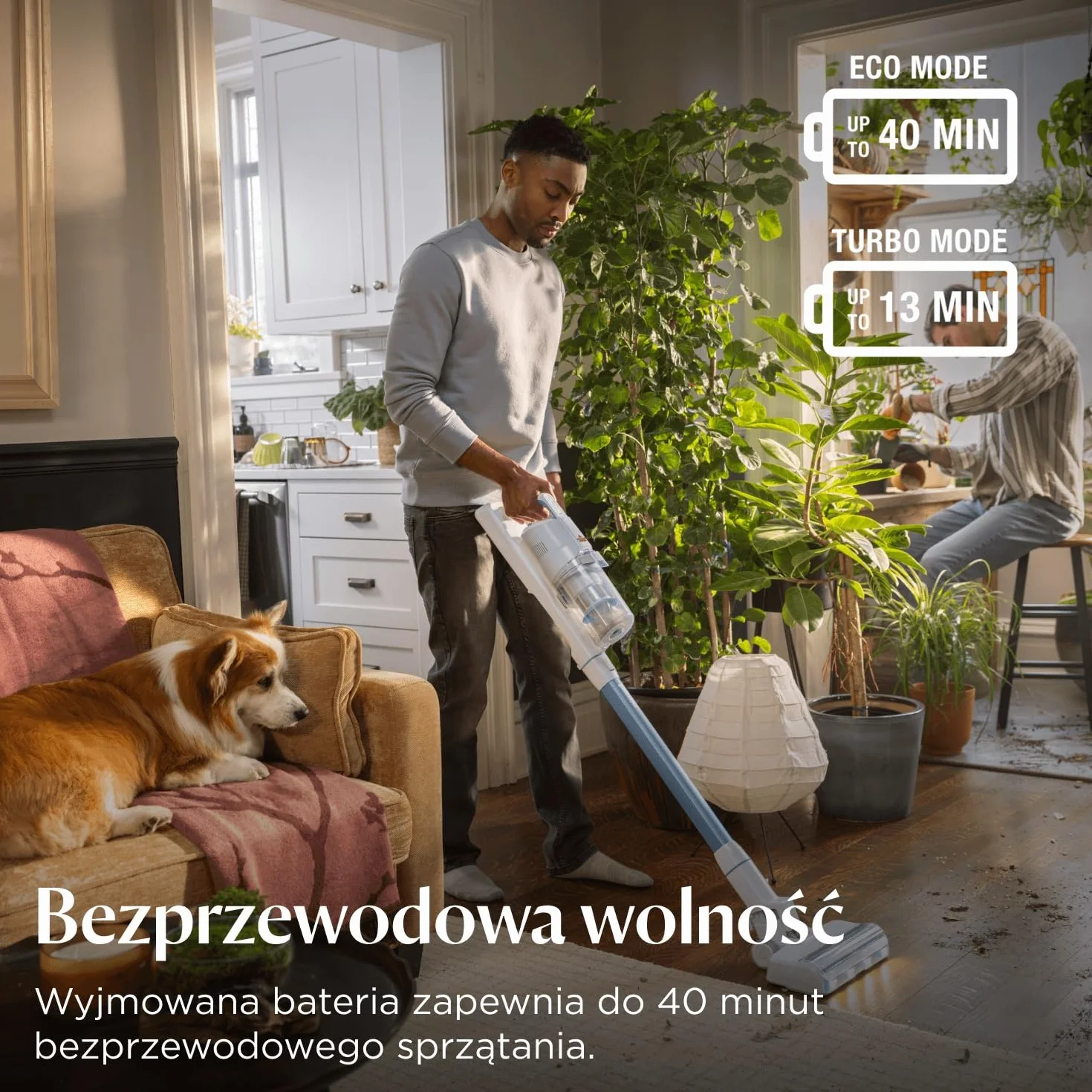 BISSELL PowerClean odkurzacz pionowy 3 w 1 200W HEPA 2000mAh 40min 4261N