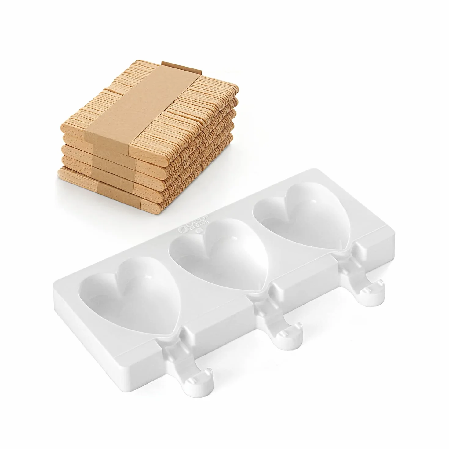 Silikomart - GEL03M MINI HEART-IC - FORMUŁA SILIKONOWA 67X55 H 18 MM