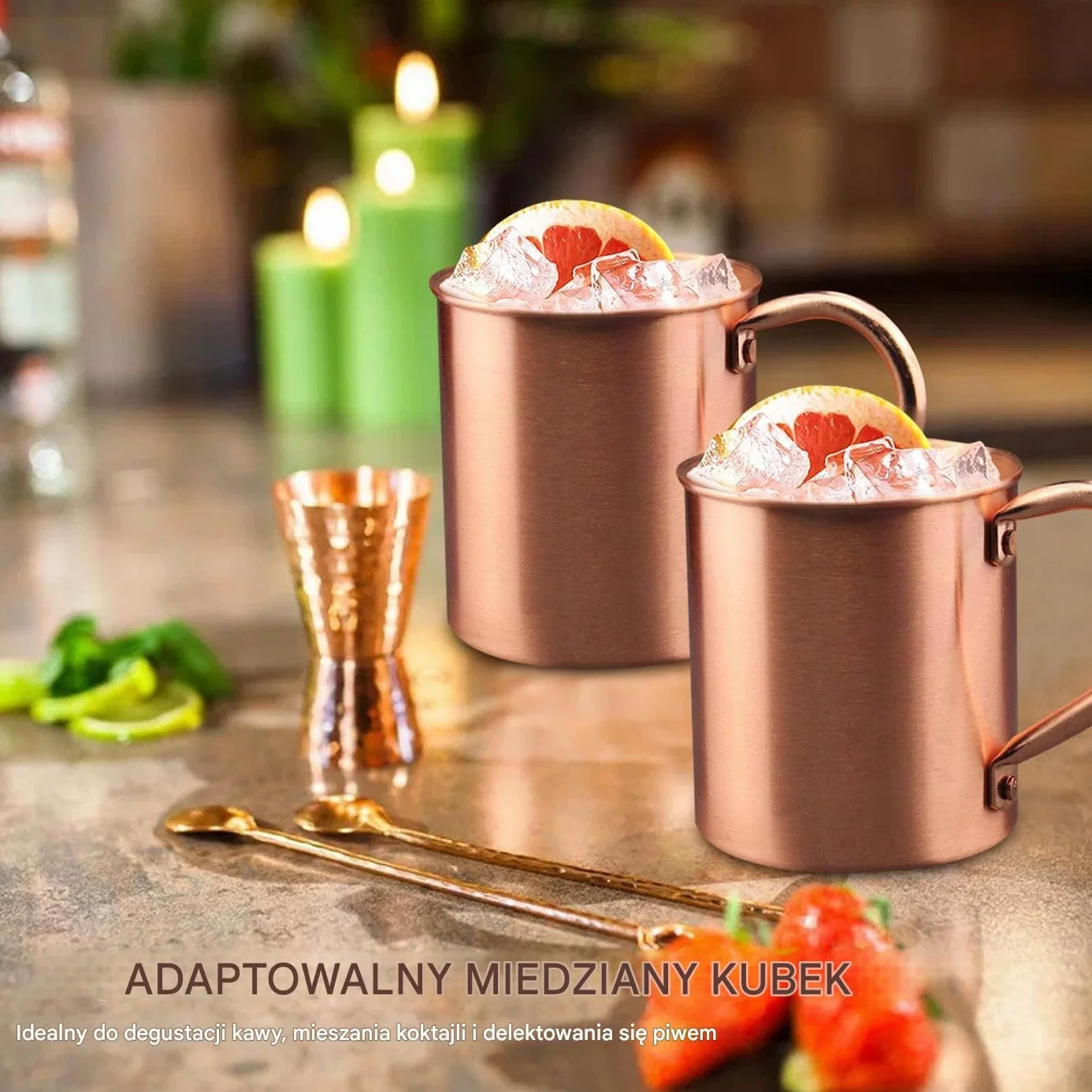 Copper Cup, Food Safe Mug, Reusable Drinking Vessel, Pure Solid Copper, 450ml Capacity, Travel Kitchen Accessory, Wine Coffee, Lightweight Design, Suitable for Men Women Kids