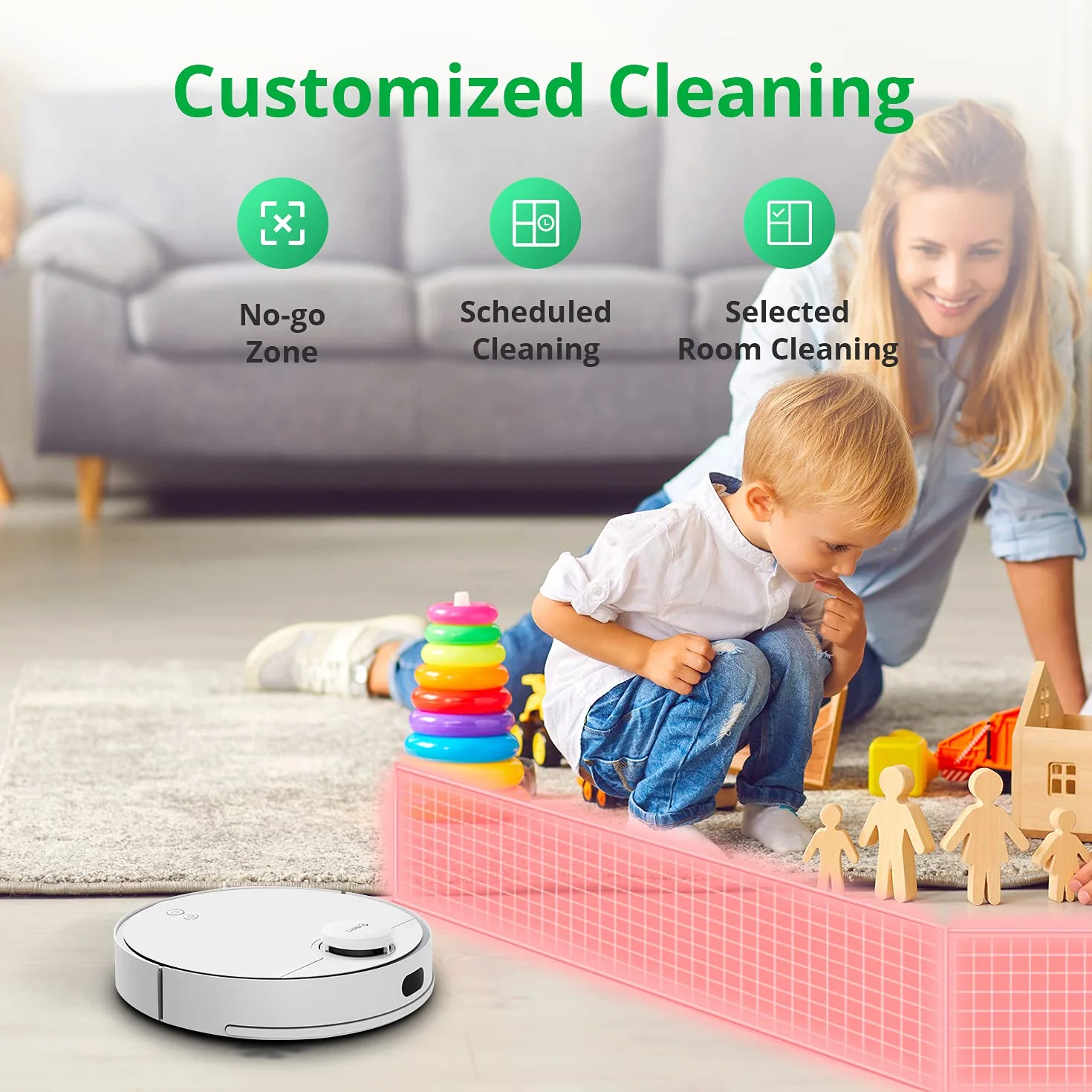 360 S9 robot odkurzający z funkcją wycierania, odkurzacz z inteligentną nawigacją, 2650 Pa, Wi-Fi, mapą przestrzeni, do sierści zwierząt, dywanów, podłóg, sterowanie aplikacją (kompatybilny z Alexa)