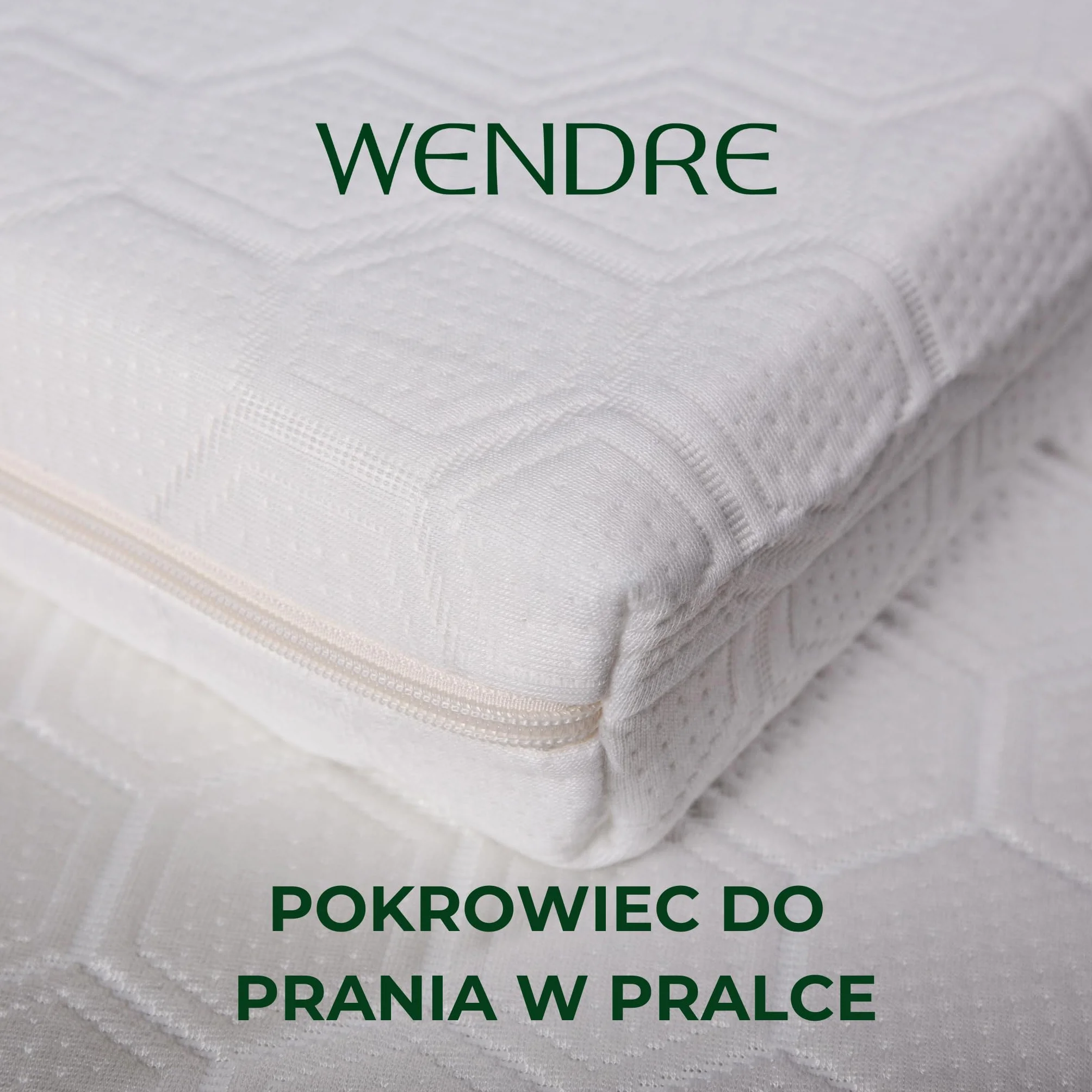 WENDRE Topper 160x200 – 7 cm Pianka Memory – Luxury Plus – Redukuje Nacisk – Z Gumkami Narożnymi – Oddychający – Zdejmowany Pokrowiec – OEKO-TEX – Wyprodukowany w UE