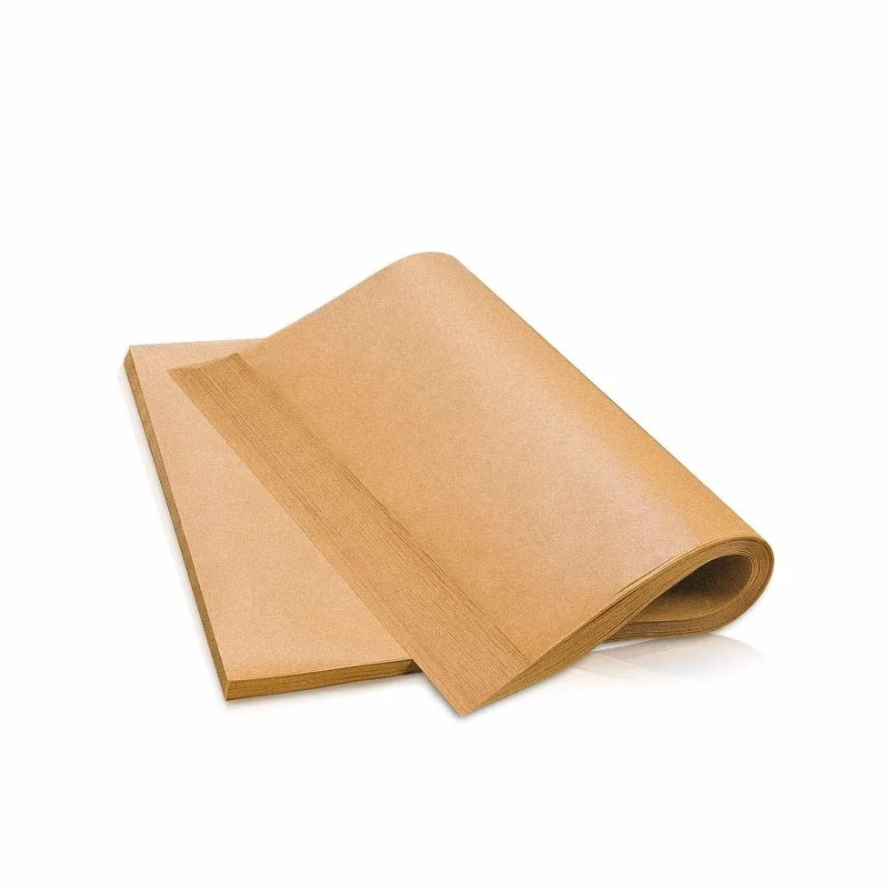 Arkusze papieru pergaminowego (300) wg - Premium 30 x 16 cm, niebielone - wstępnie przycięte, nieprzywierające, wodoodporne, odporne na tłuszcz - opakowanie uzupełniające do wielokrotnego