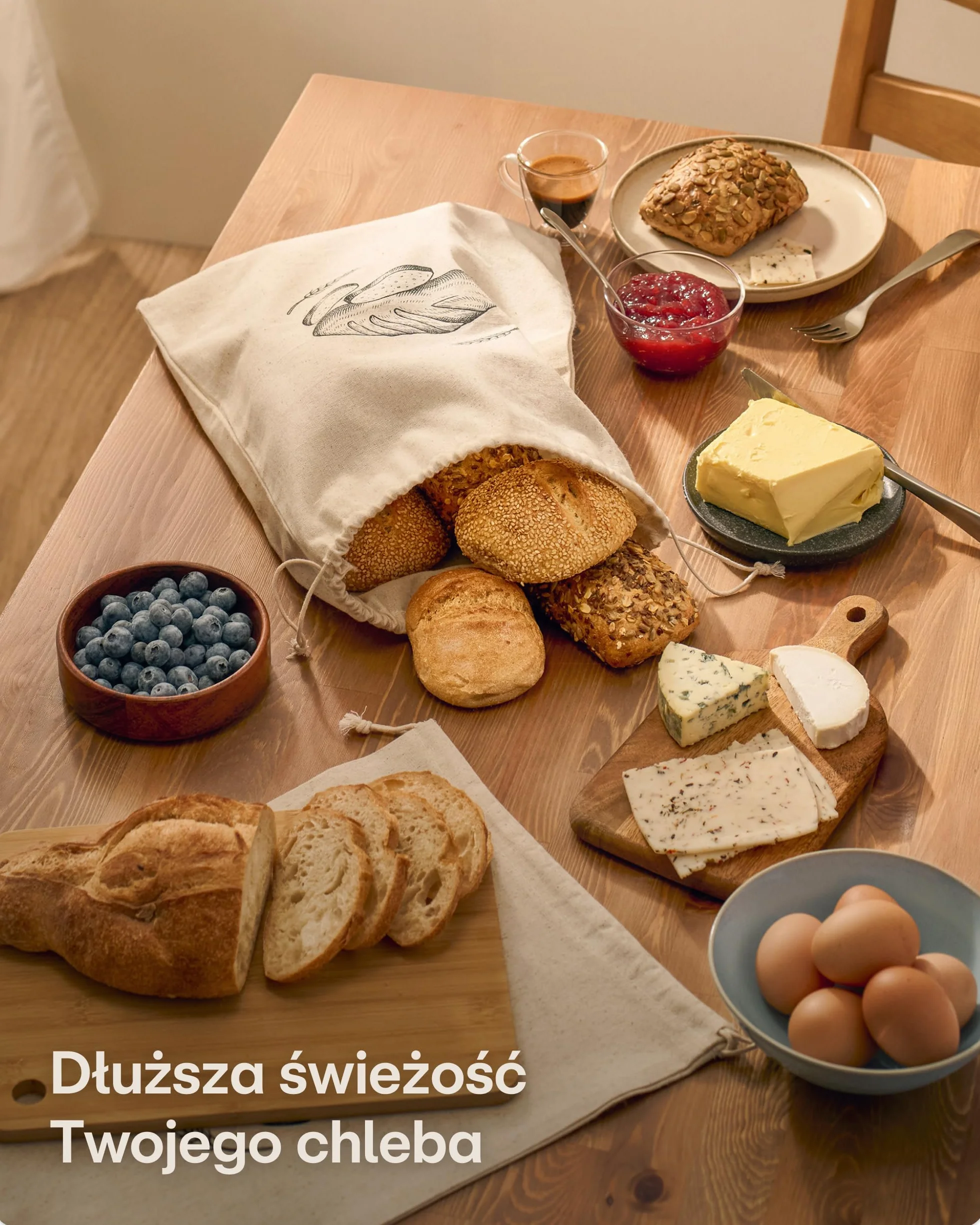 Praknu Zestaw 2 Lniane Worki na Chleb – Wielokrotnego Użytku 30x40 cm – Worek na Chleb Ze Sznurkiem – Naturalna Tkanina do Przechowywania Chleba na Zakwasie