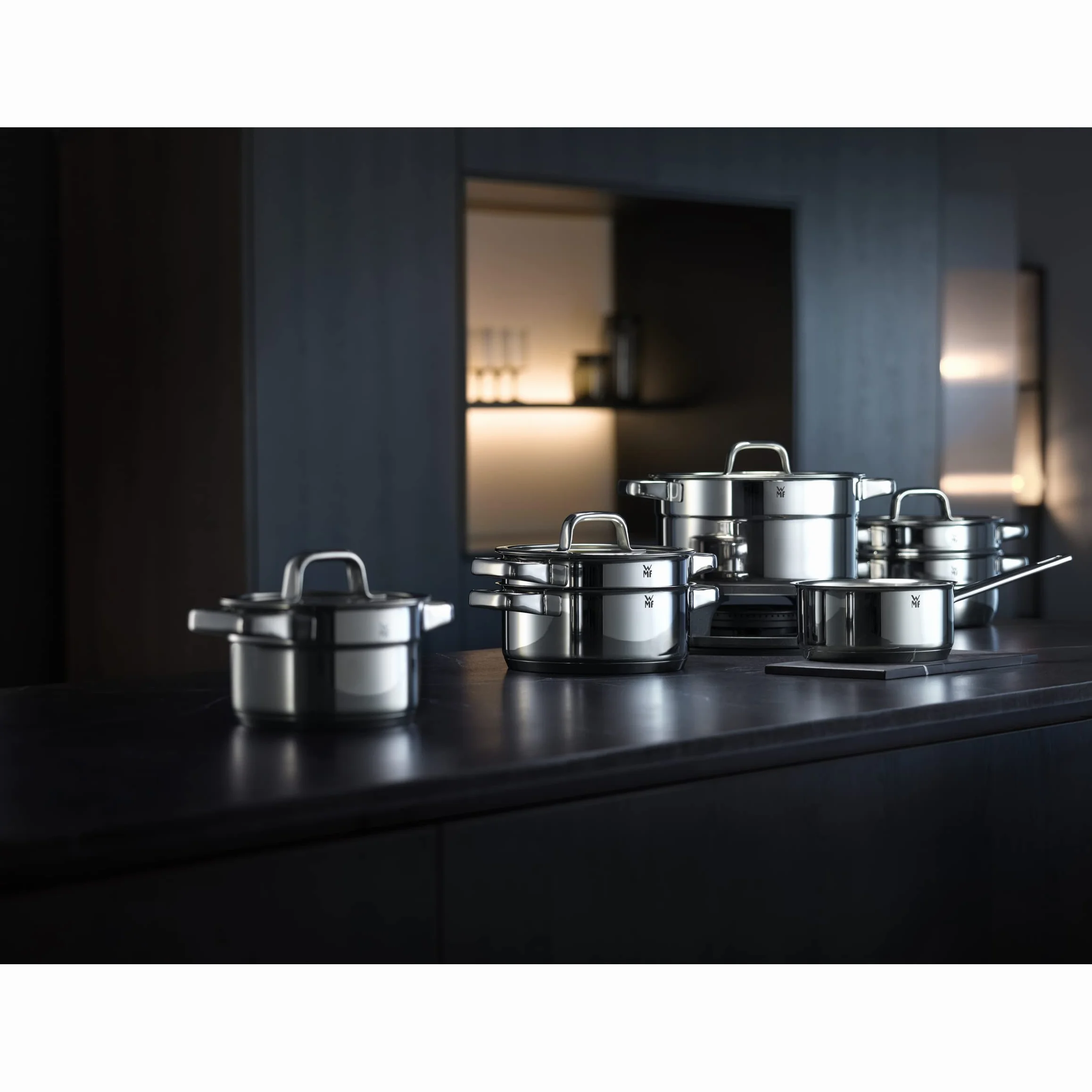 WMF Compact Cuisine parowar do warzyw/ziemniaków 20 cm, wkład parowy do garnków, wkładka na parze ze stali szlachetnej Cromargan, nadaje się do mycia w zmywarce