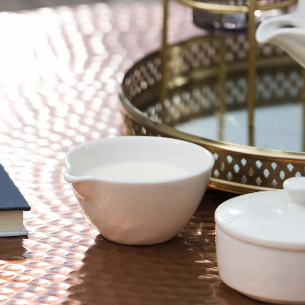 Villeroy & Boch Tea Passion cukiernica & dzbanek na mleko, porcelana premium, biała, cukiernica kazanka na mleko