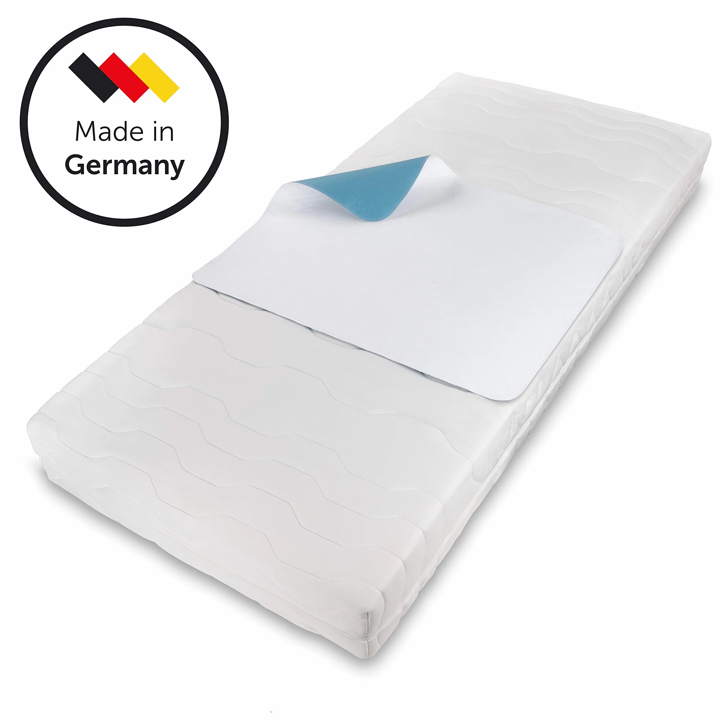 Blumtal® Podkład na nietrzymanie moczu 75x90 cm pranie w pralce - Wkładka do łóżeczka dla niemowląt - Certyfikat OEKO-TEX - Wodoodporny podkład na nietrzymanie moczu 75x90 cm - Zestaw 2 szt