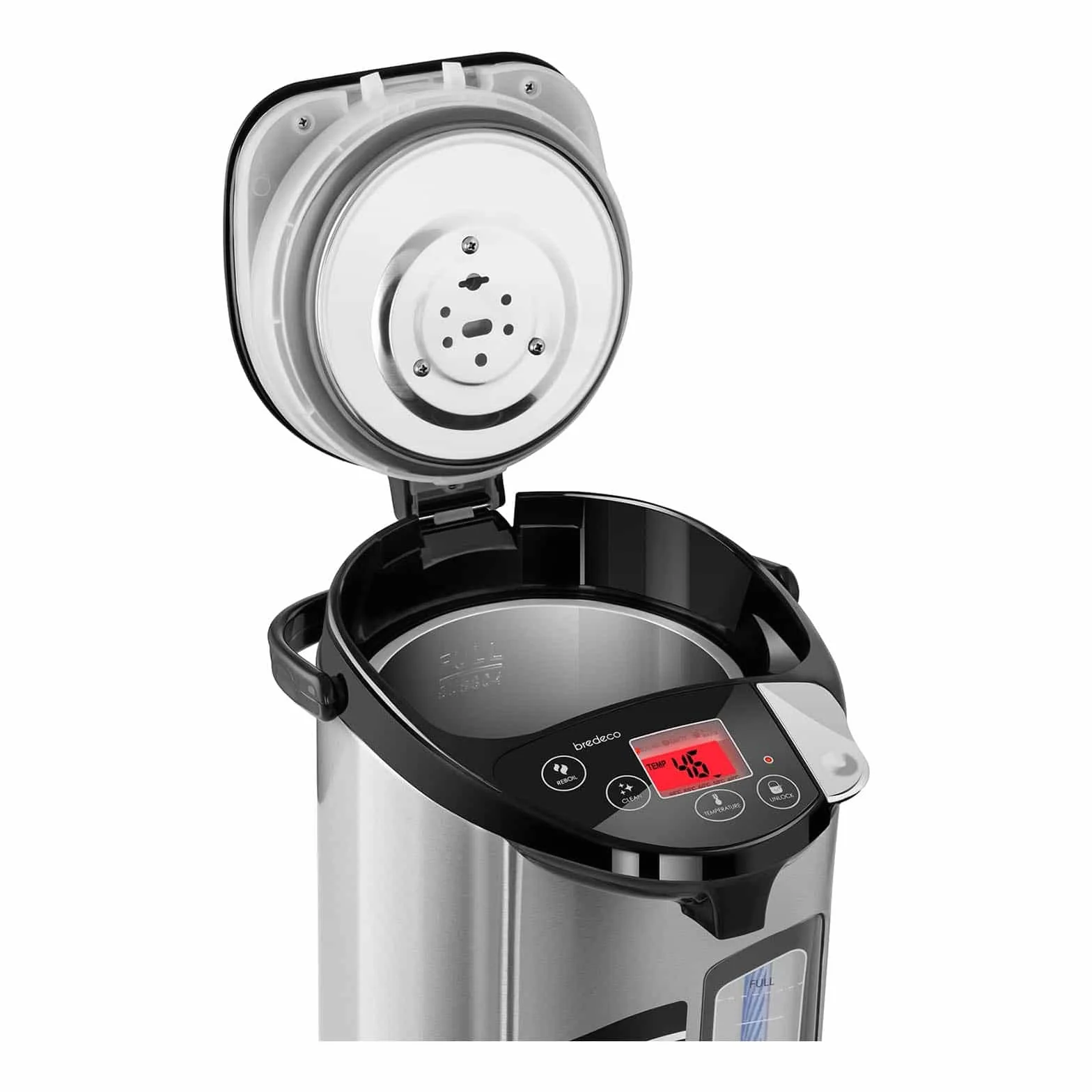 Thermopot BCTP-5-L dozownik ciepłej wody (5 l, 680 W, stal nierdzewna, temperatura: 40-100°C, ekran LCD)