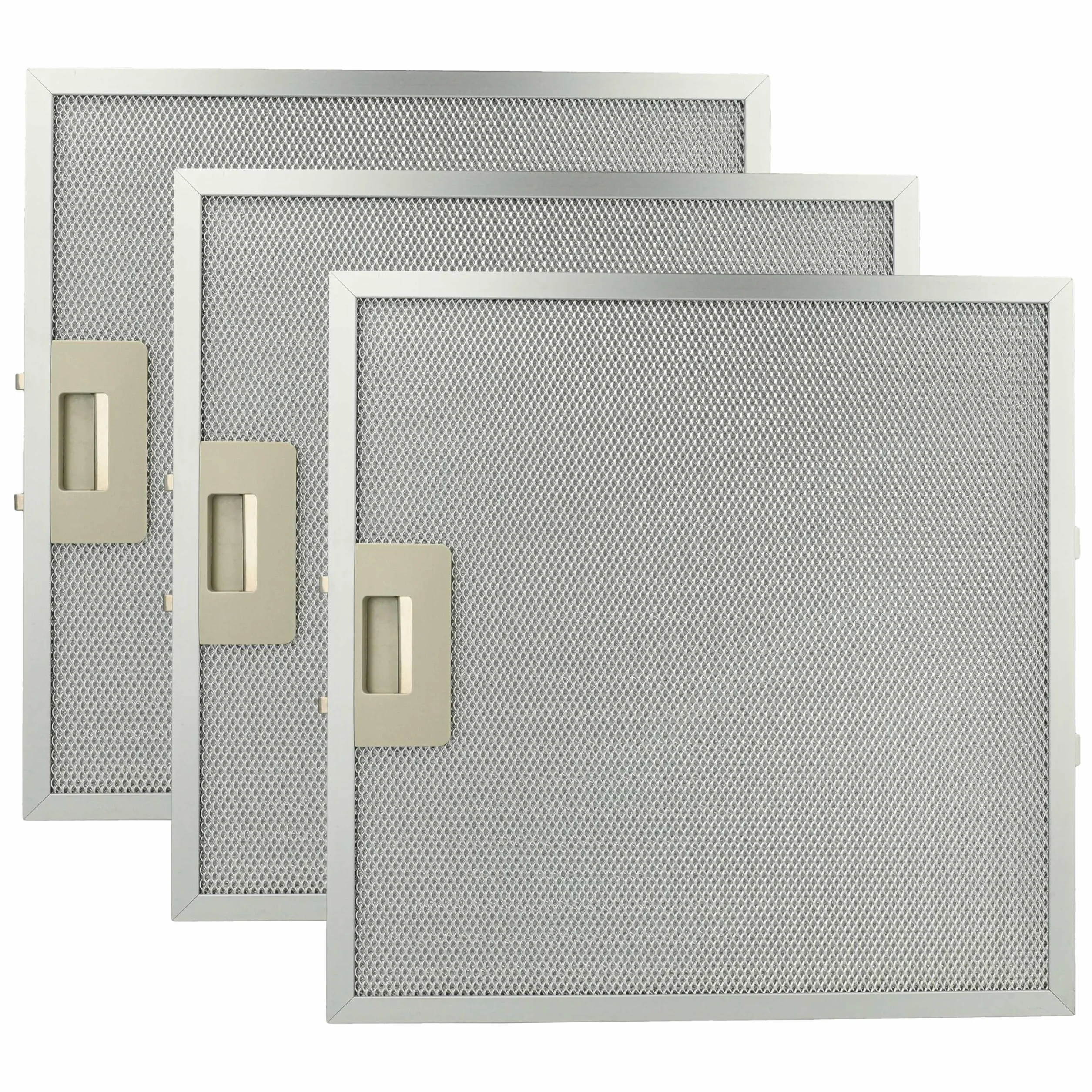vhbw 3 x filtr metalowy filtr przeciwtłuszczowy kompatybilny z Elica FRAMETC 3IALLA 90 208083604401 okap kuchenny – 32 x 32 x 0,85 cm, metal
