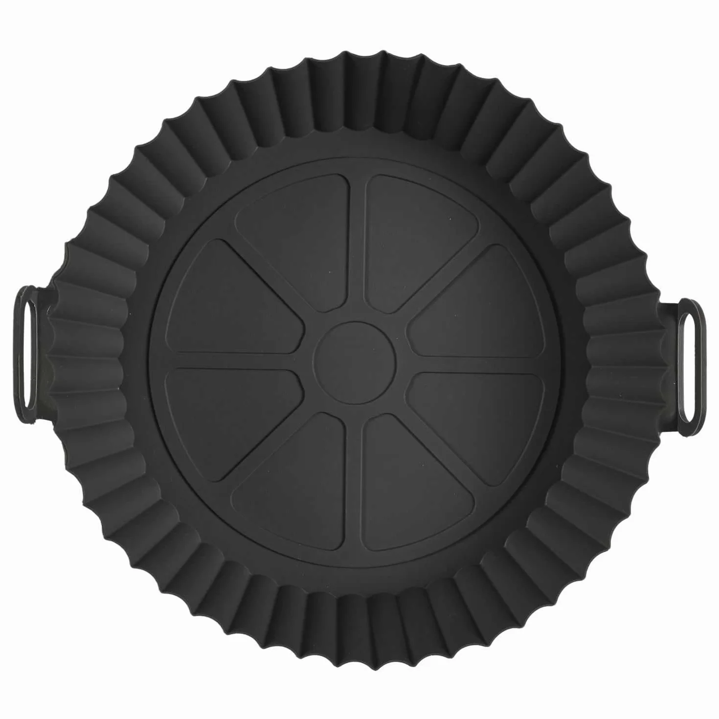 COOK CONCEPT, KC0008, Okrągła, nieprzywierająca silikonowa forma do pieczenia do frytkownicy, idealna do zdrowego i łatwego gotowania, rozmiar 20 cm, kolor szary