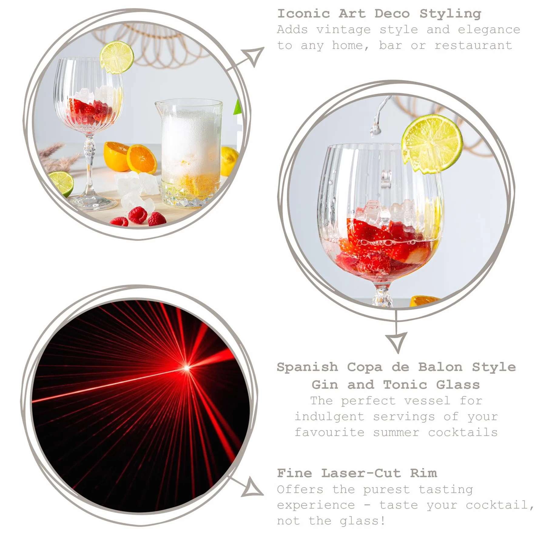 Bormioli Kieliszek Gin América's 74 Cl-Zestaw 6 szt