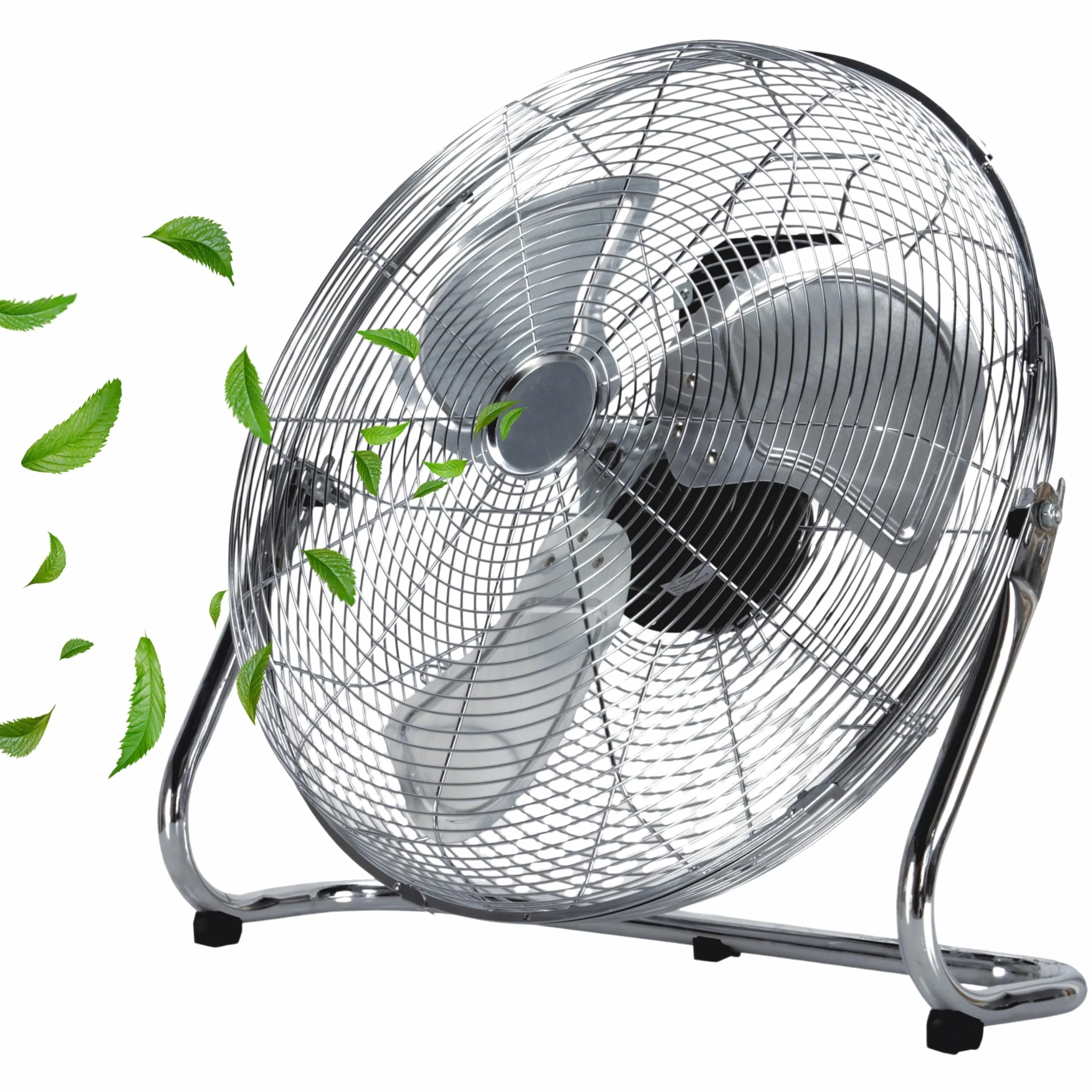 Echos Wentylator Podłogowy, Ø 46 cm, 102 m³/min, 1250 obr./min, 3 Prędkości, Wentylator Stojący, Metalowy