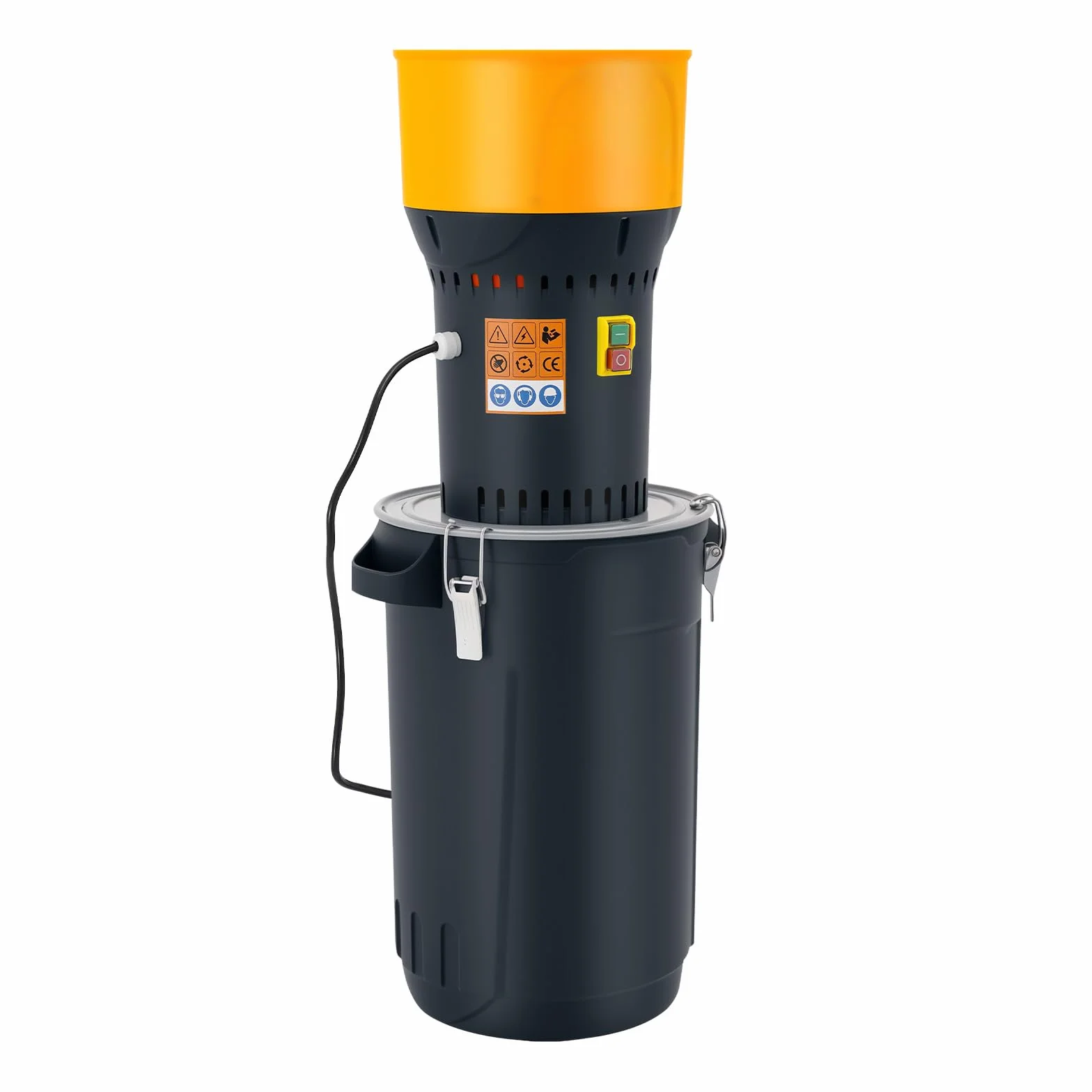 Elektryczny młynek do zbóż, 25 l, młynek do kukurydzy, młynek do zbóż, kukurydzy, zbóż, pszenicy, żywności, młynek do mąki, 5 rozmiarów, sitko + 1 klucz, do