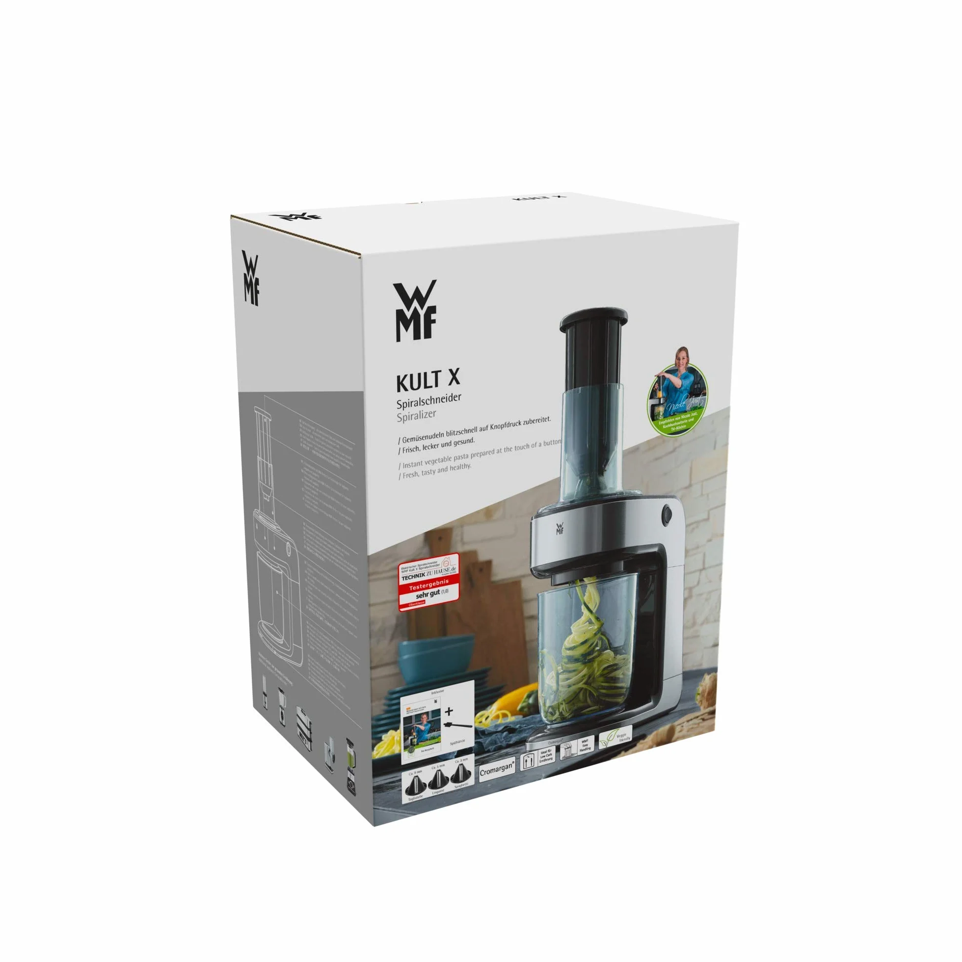 Wmf 416480011 KULT X Krajalnica Spiralna do Warzyw, Inne, 80 W, Srebrny/Czarny