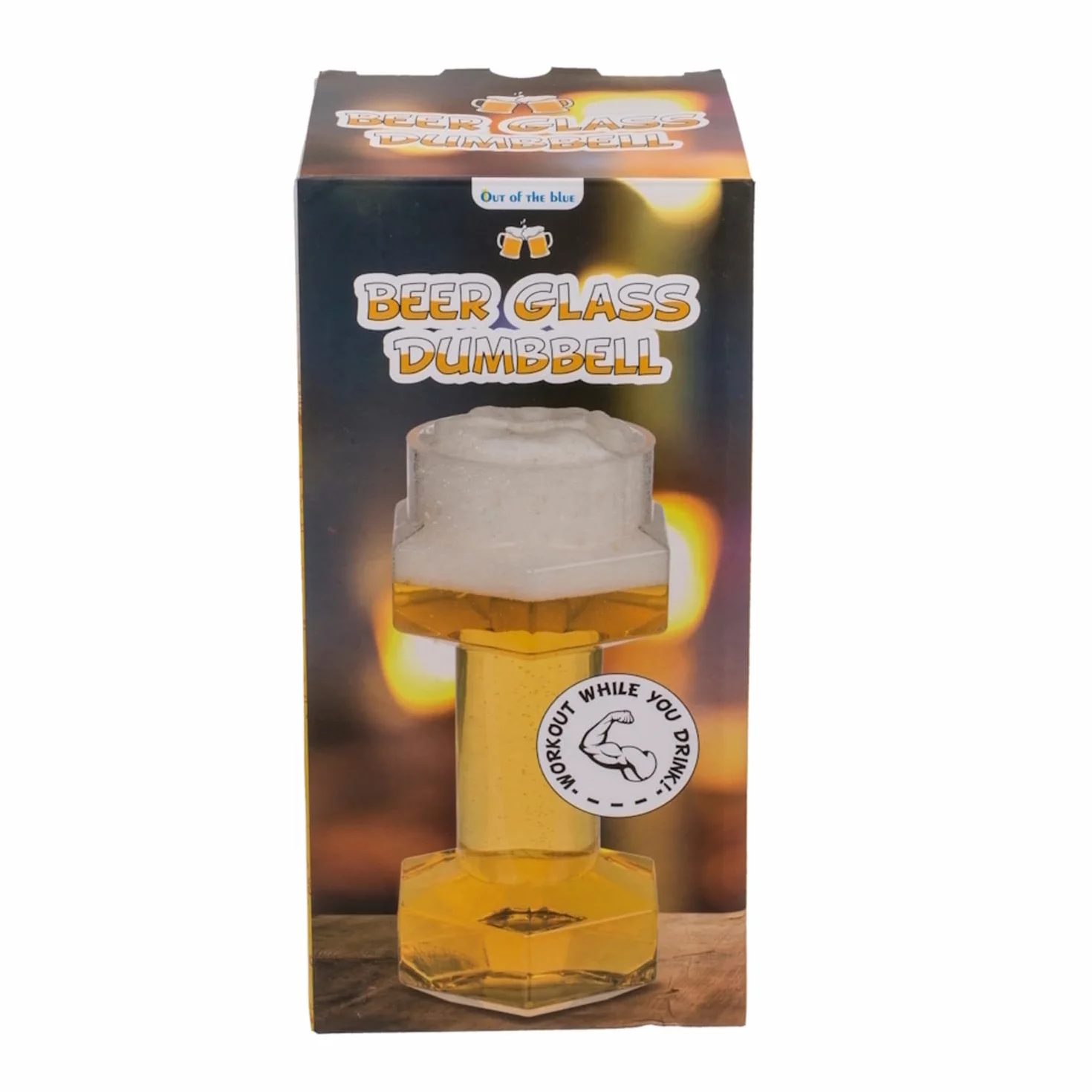 Out of the blue XXL kufel w kształcie hantla o pojemności ok. 700 ml - kufel do piwa w kształcie humbku