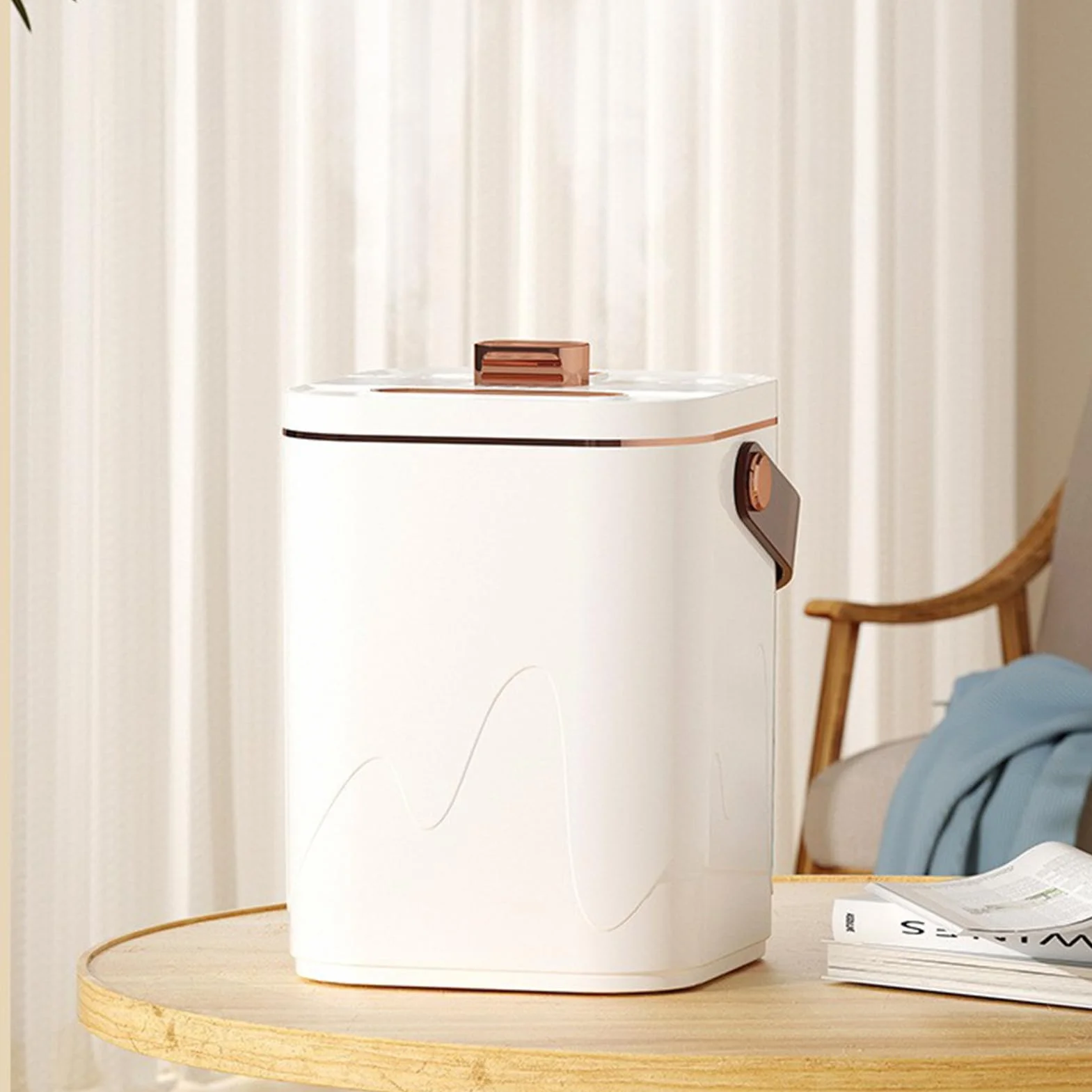 1.8L Ultrasonic Air Humidifier - Portable Mist Humidifier | 20x12cm Rechargeable Humidity Device with Spray Function, ABS Housing Moisturizer with Night Lamp, Room Air Humidity Appliance