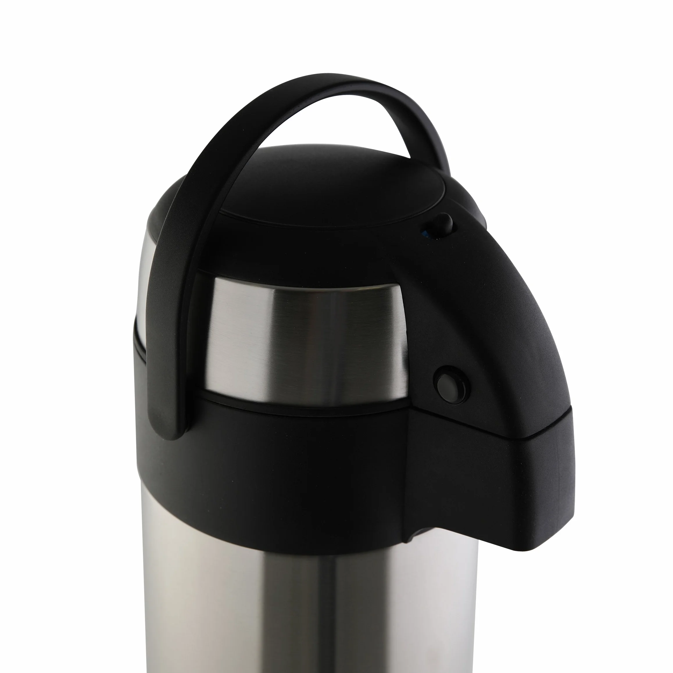 axentia Airpot w kolorze srebrnym, dzbanek z pompką ze stali nierdzewnej, pojemność: ok. 5 l, 19 x 19 x 45 cm