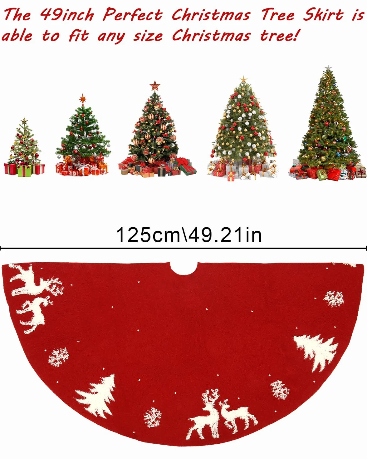 LEAZZLE Dywanik pod choinkę,122cm pluszowy dywanik pod choinkę, koc na choinkę,okrągły duży dywanik pod choinkęimprezę domowe Boże Narodzenie dekoracje świąteczne,Ozdoba choinkowa koca（różowy）