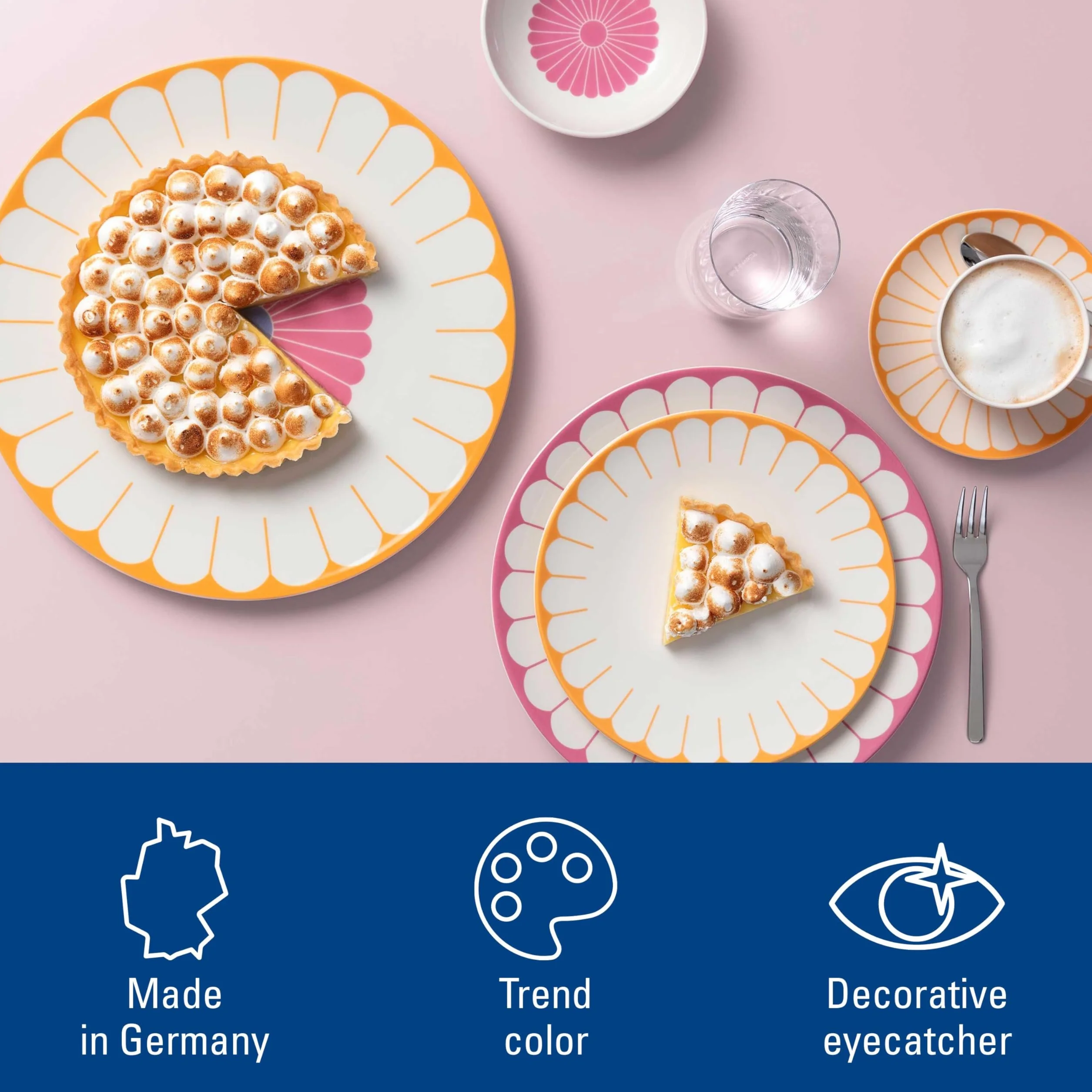 Villeroy & Boch - Fleur couleur talerz do serwowania duży wielokolorowy, można myć w zmywarce i używać w kuchence mikrofalowej, półmisek, taca, kwiatowy wzór, talerz na przekąski, porcelana Premium