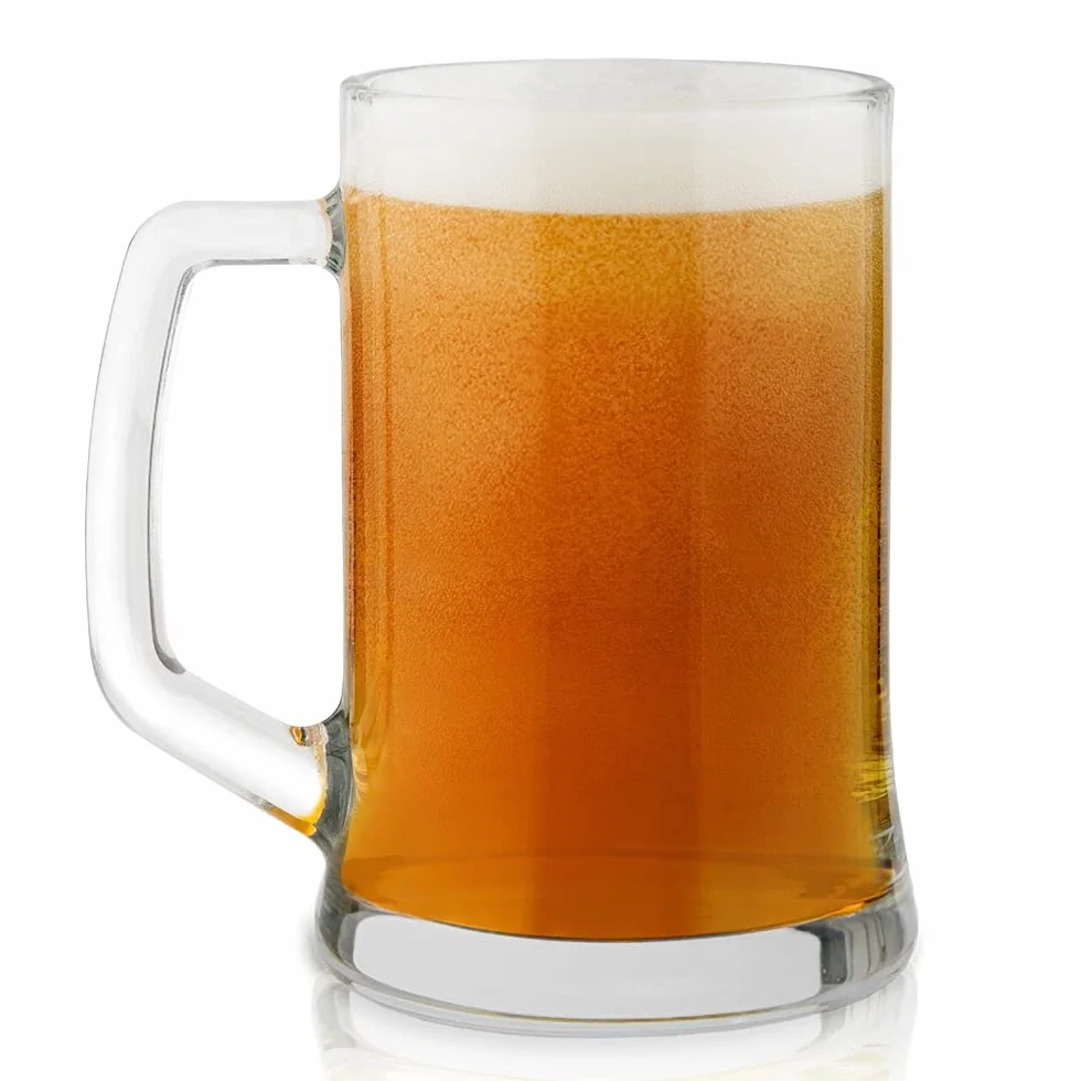 Maverton Kufel do Piwa 500 ml – Szklany Kufel z Uchem, Idealny Prezent dla Taty, Dziadka, i Piwoszy – Prezent Na Urodziny, Święta i Dzień Ojca