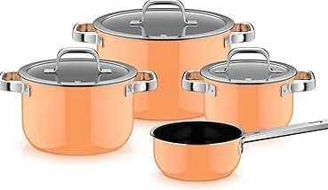 WMF Fusiontec Mineral Pro, 4-częściowy zestaw garnków, trwały, odporny na zarysowania materiał, zestaw garnków indukcyjnych, nadaje się do wszystkich rodzajów kuchenek, wyprodukowano w Niemczech