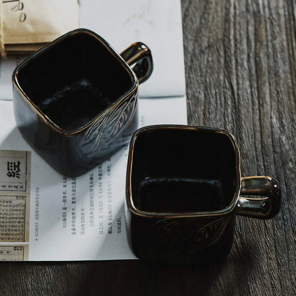 Porcelanowy kubek do kawy 220 ml, duże latte kubki kokosowe kubki na mleko z uchwytem filiżanki kubek śniadaniowy kubek na koktajl mleczny kubek do świątecznych barów kuchni