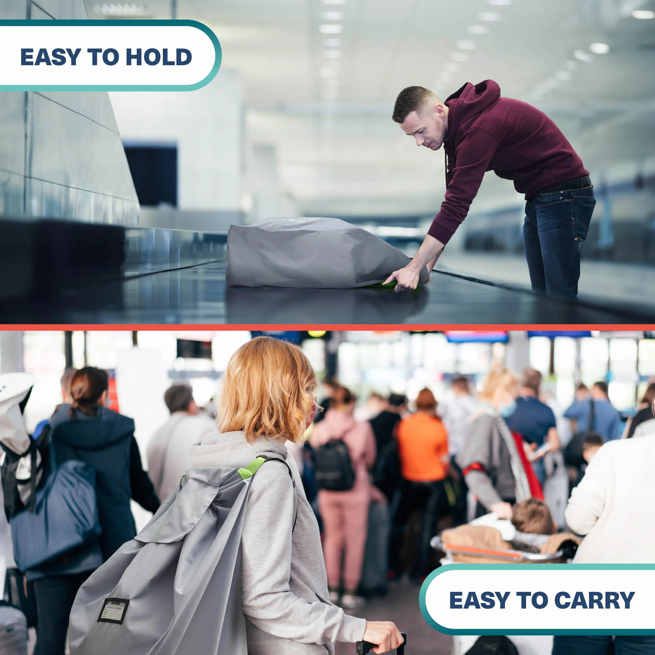 Bramble - XL Gate Check torba transportowa na wózek dziecięcy – podróż samolotem i przechowywanie – wytrzymała i wodoszczelna – duża 116 x 53 x 34 cm