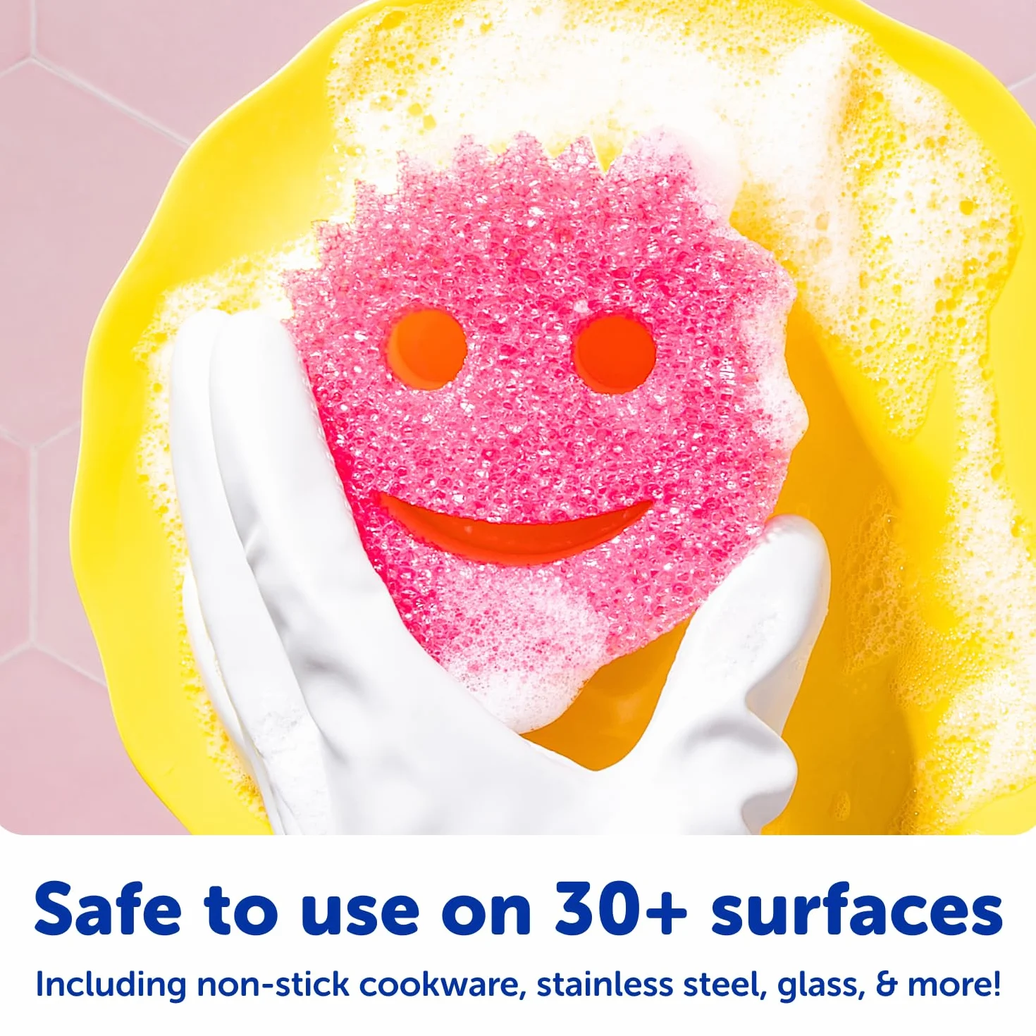 Scrub Daddy Gąbki Scrub Mommy gąbka do szorowania naczyń + gąbki do czyszczenia kuchni, łazienki i wielu powierzchni – dwustronne, dostępne wyłącznie online (3 szt.)