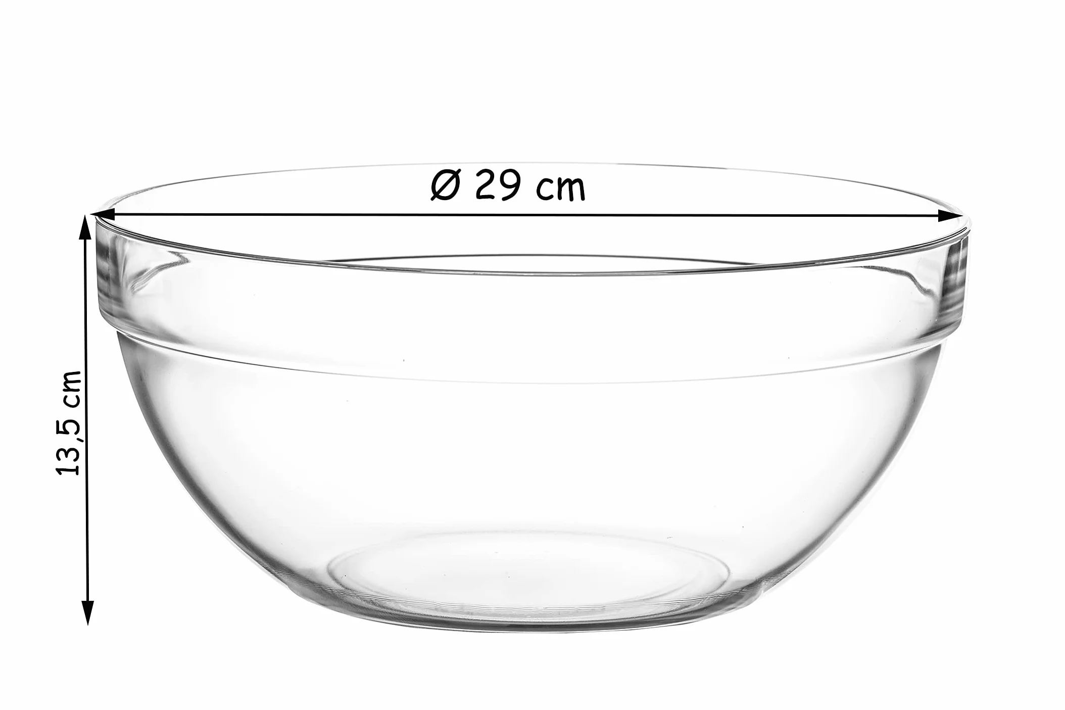 Arcoroc Miska do układania w stosy 29cm, 5,6l, 1 miska