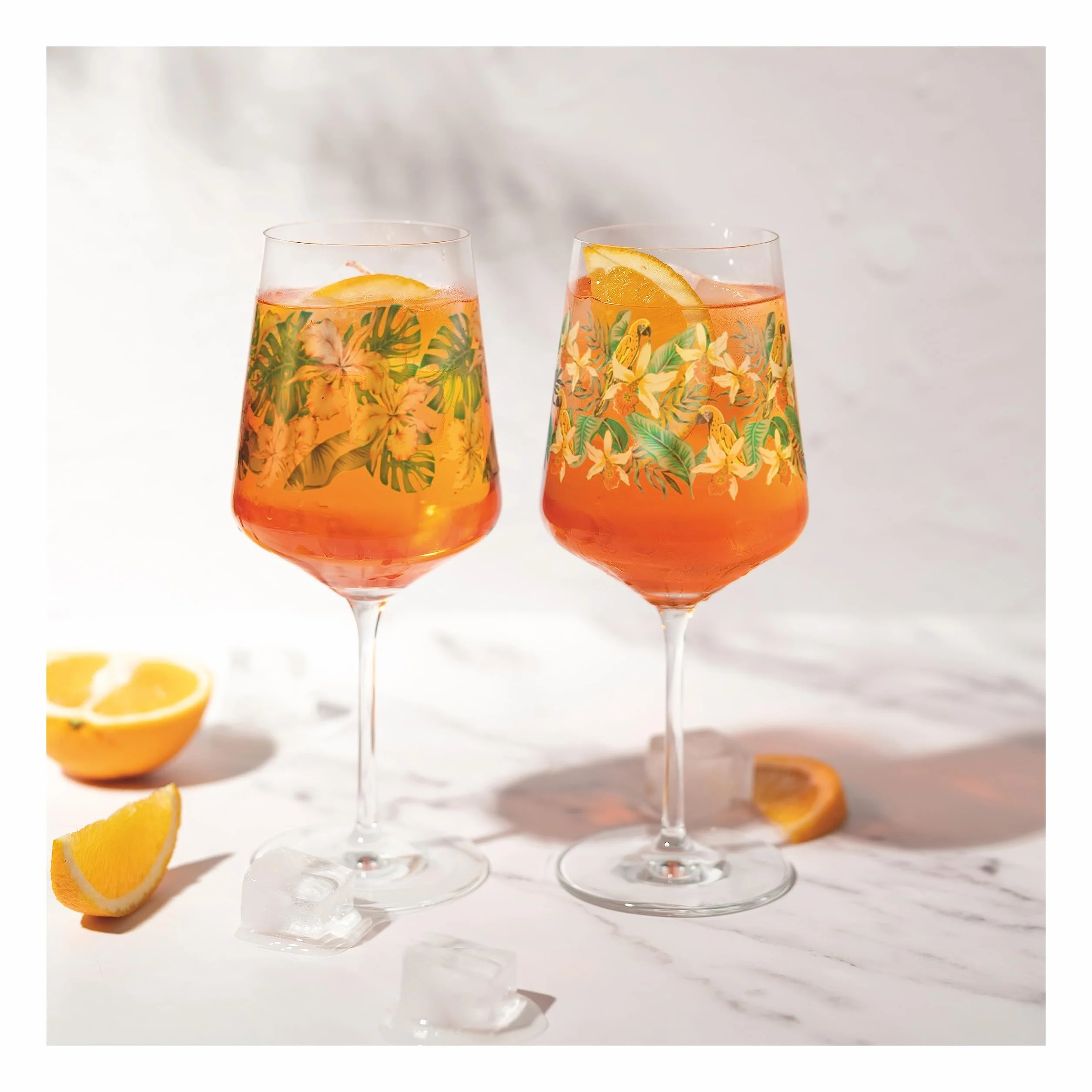 RITZENHOFF 6221001 zestaw 2 słoików na aperitif, 500 ml, seria Sommerrausch, styl kwiatowy, wielokolorowe - Made in Germany