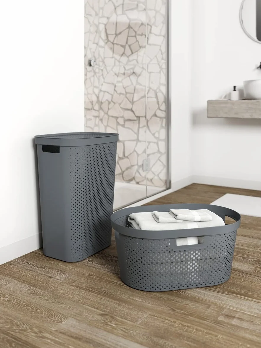 Curver Kosz na pranie Infinity 59 l, ciemnoszary
