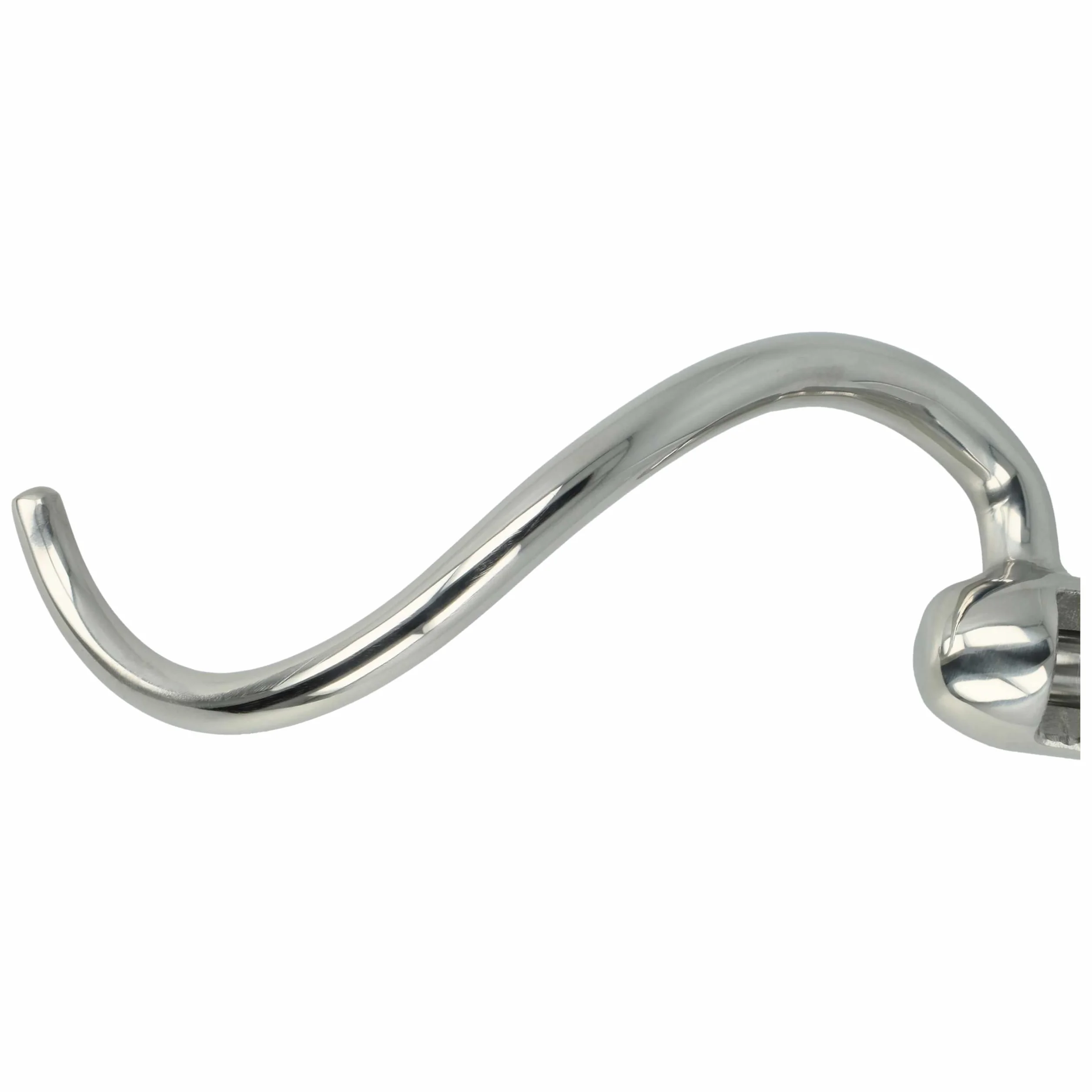vhbw Zamienny hak do ugniatania do KitchenAid 5K7SDH do robota kuchennego, łopata, 18 x 6 cm, stal nierdzewna, srebrny