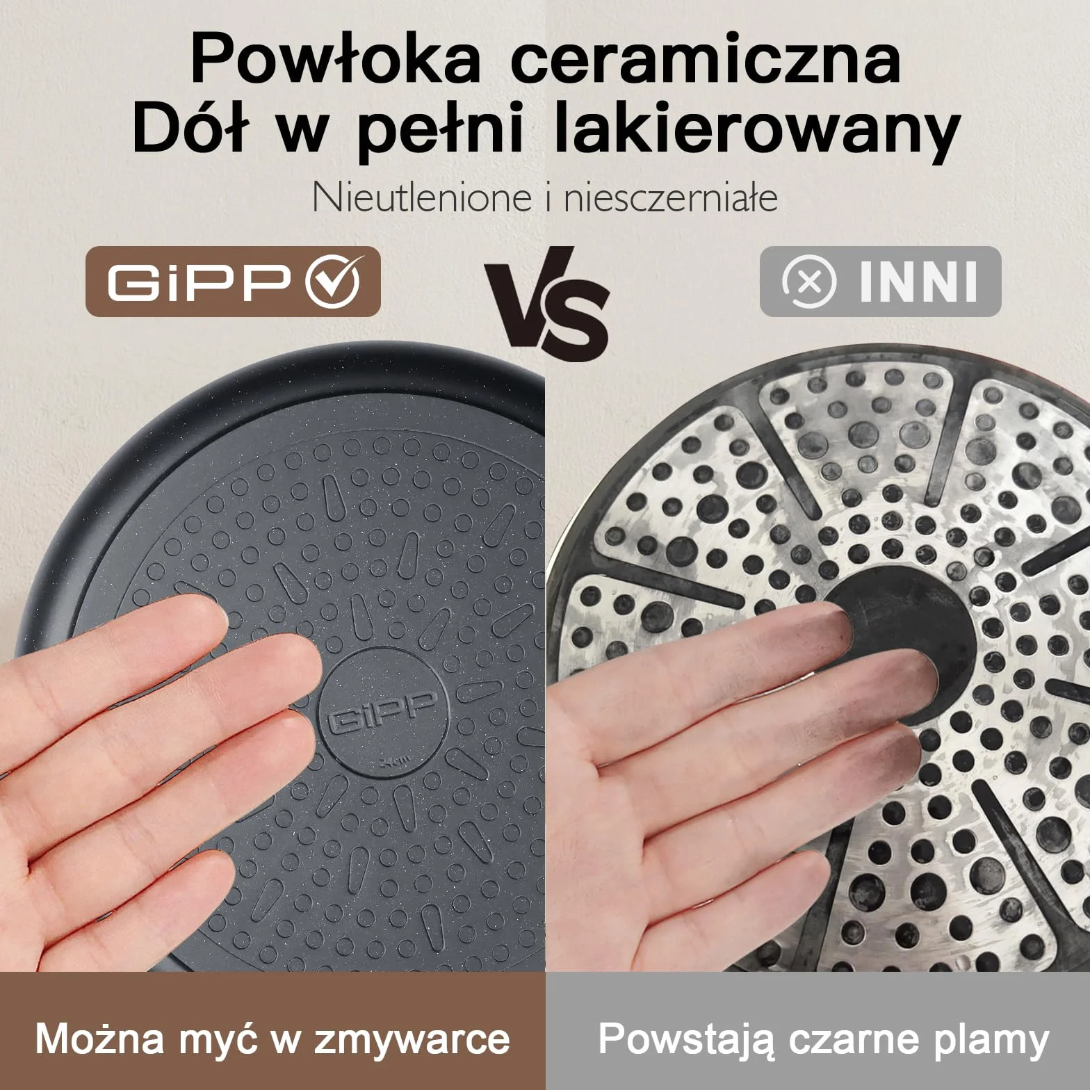 GiPP Zestaw Garnków i Patelni z Nieprzywierającą Powłoką – 17 Elementów Indukcja Zestaw Garnków, Nietoksyczny Zestaw Kuchenny, Zestaw Patelni Odpowiedni do Różnych Rodzajów Kuchenek