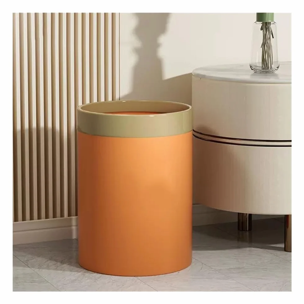 Plastikowy Kosz Na Śmieci Do Kuchni W Salonie, Pojemnik O Dużej Pojemności(Grey,Small)