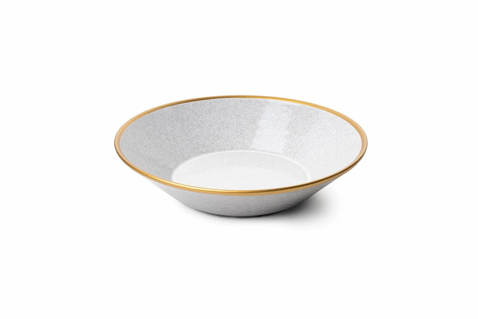 Elegancki 16-częściowy zestaw obiadowy, 100% porcelana, szary i złoty | w zestawie 4 talerze serwisowe (25 cm), talerze (20 cm), miski (14 cm), kubki (8 cm) | stylowe i wyrafinowane doświadczenie w