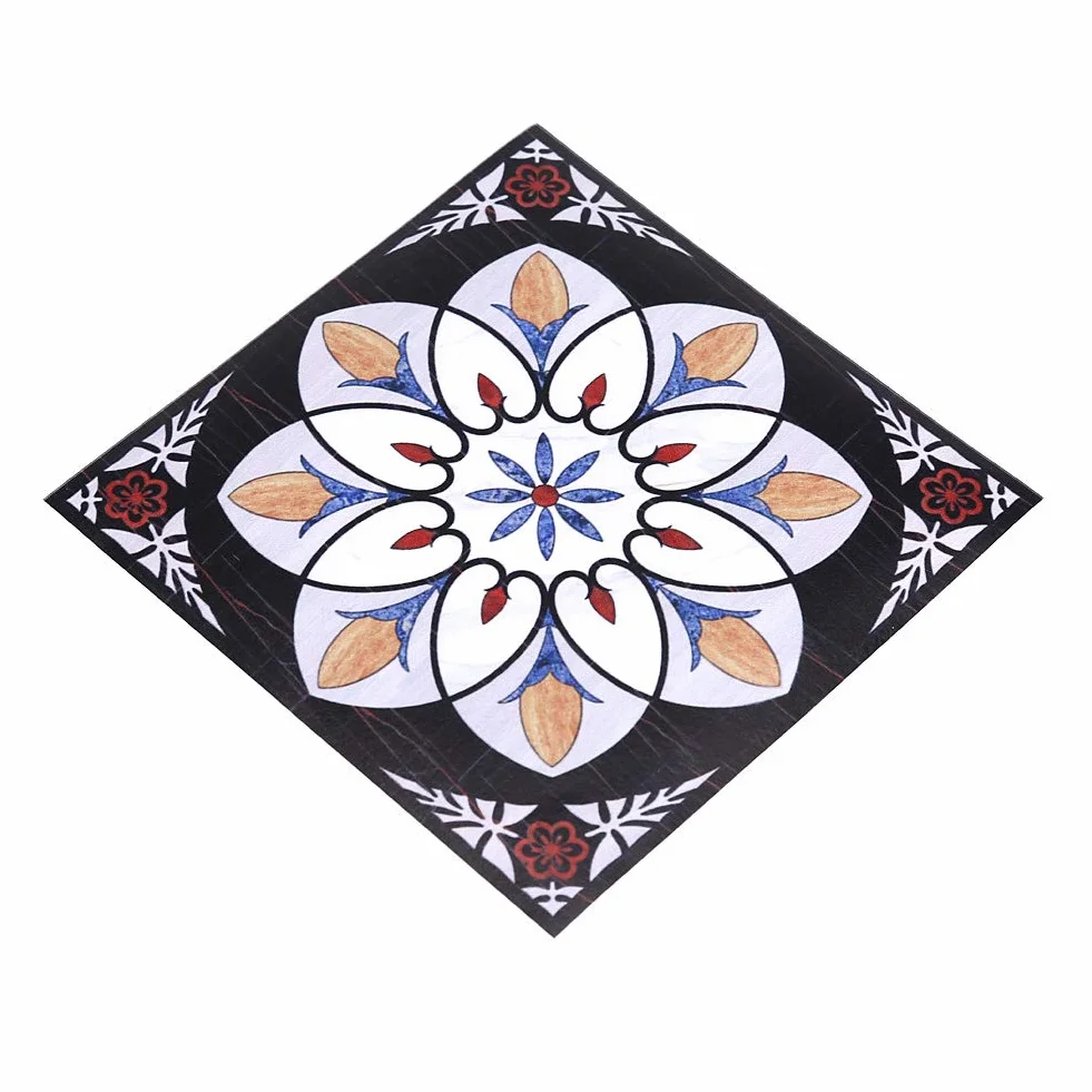 10 Sztuk Dekoracyjne Naklejki Na Płytki Samoprzylepne, Odporne Na Wodę I Wilgoć Naklejki Ścienne Z Płytek Podłogowych Pcv Naklejki 3D Home Decor 12 Cm * 12 Cm (# 1)