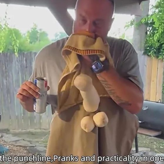 Chef's Prank Apron, Works Apron for Prank Adult Hilarious Creative Prank Aprons, humorystyczny fartuch szefa kuchni, fantazyjny fartuch, niespodzianka ukrywanie się w kieszeni śmieszne prezenty