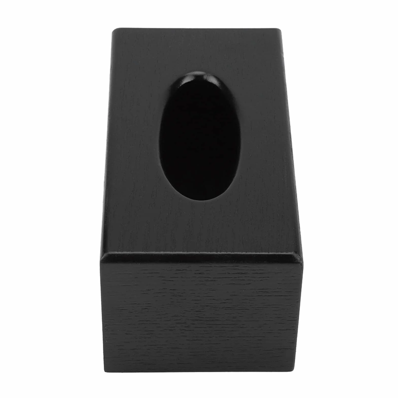Generic Eleganckie Drewniane Pudełko na Chusteczki Łatwa w Użyciu Szuflada do Salonu Kuchnia Łazienka, Naturalny Brązowy Stojak na Papier 9,1" X 4,7" X 4,1" (BLACK)