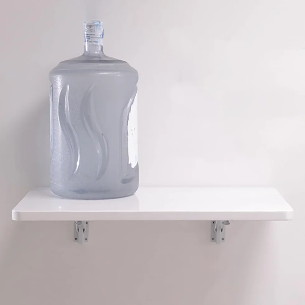 Składany naścienny stół do jadalni do małych przestrzeni – kompaktowy wiszący stół do kuchni, jadalni, gabinetu, pralni lub baru (60 x 30 cm)