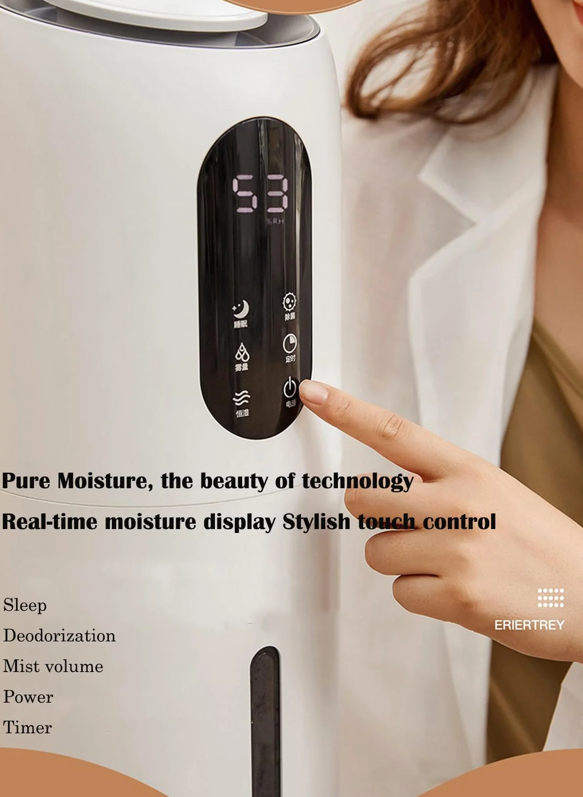 NawilżAcz Do UżYtku Domowego DużY Spray Do UżYtku Domowego DużA ObjęTość MgiełKi Wyciszenie Sypialnia Dziecko Oczyszczanie Powietrza,Smart,White