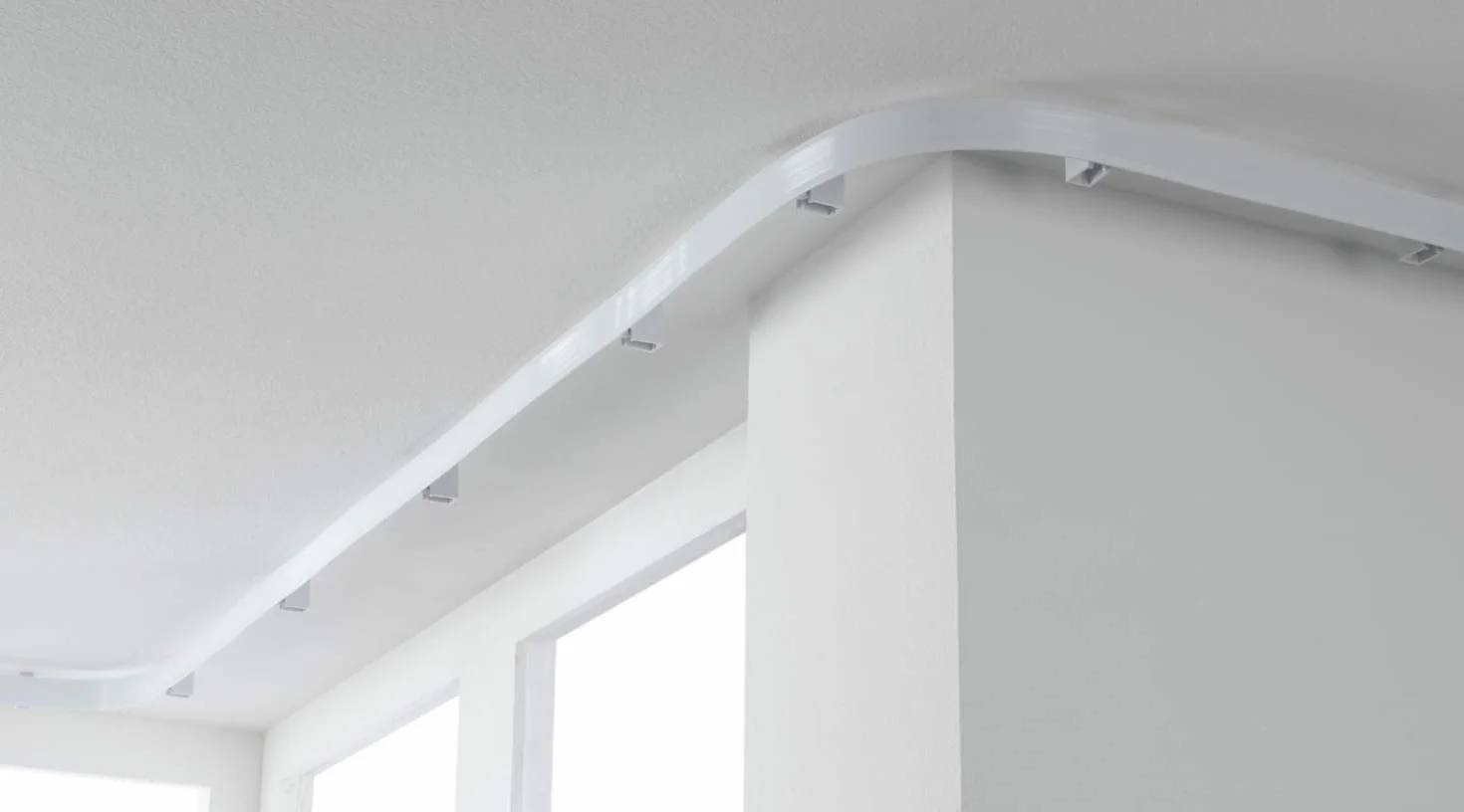 GARDINIA Karnisz do zasłon Flexline biały 350 cm