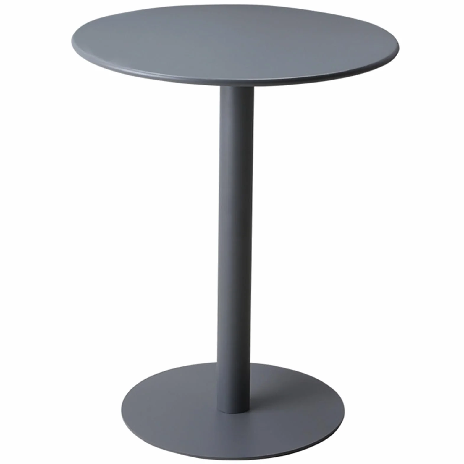 Nowoczesny matowy okrągły stolik pomocniczy metalowy żelazny stolik końcowy do salonu sypialni biura - stylowa szara szafka nocna 48 cm (18,8") stolik kawowy meble