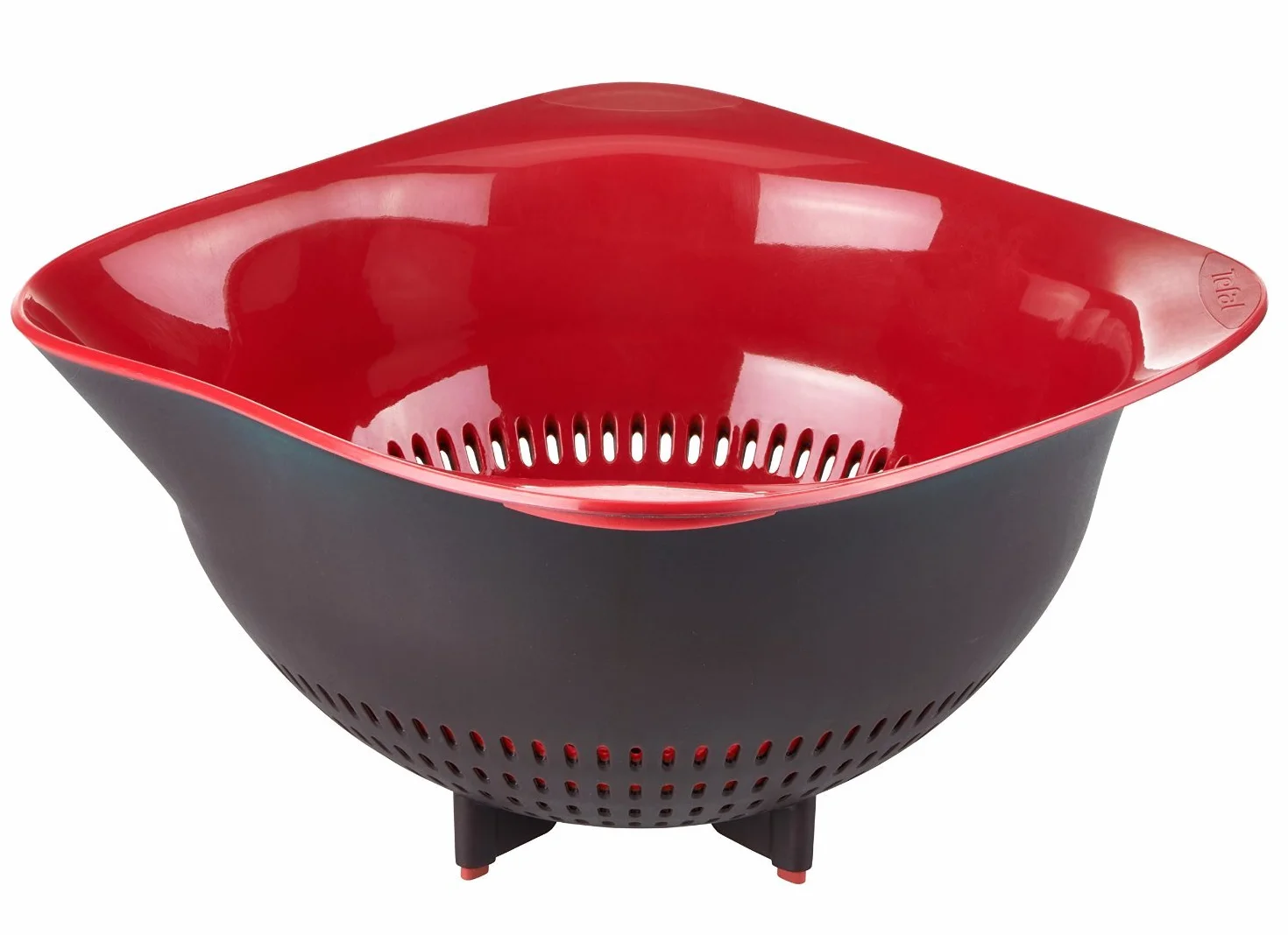 TEFAL Ingenio K2070614, Durszlak Ingenio, Stabilne nóżki, Wyprofilowane krawędzie, Możliwość mycia w zmywarce