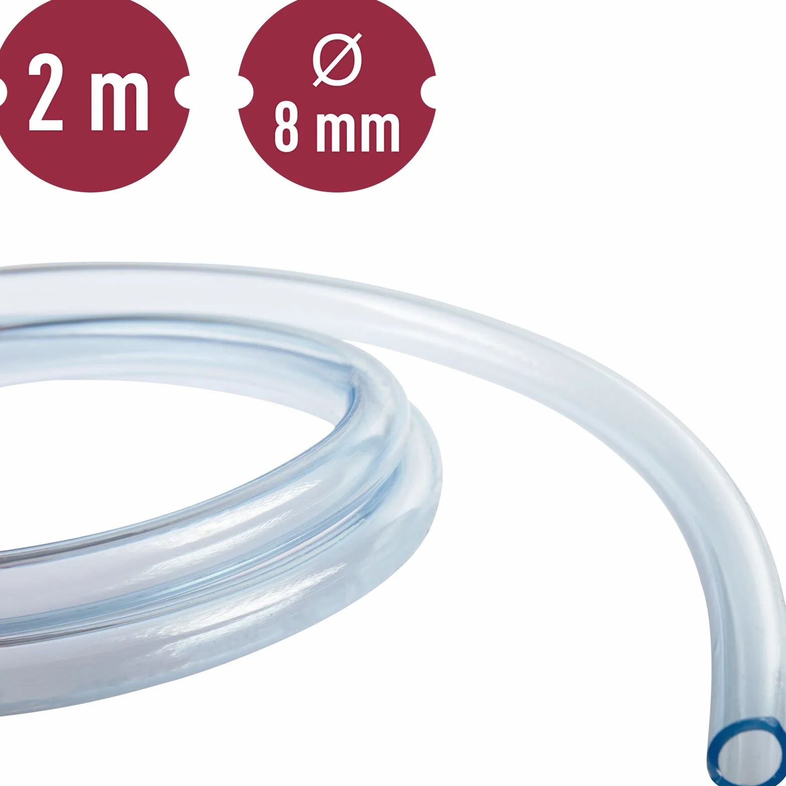 Browin do wina, plastiku, przezroczysty, 2 m x 8 mm