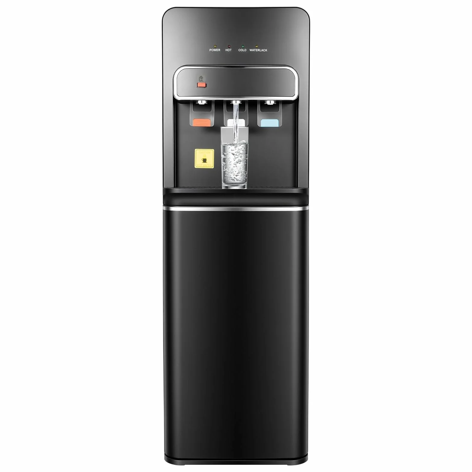 Dozownik wody stojący 550 W dystrybutor ciepłej wody 3 temperatury czarny