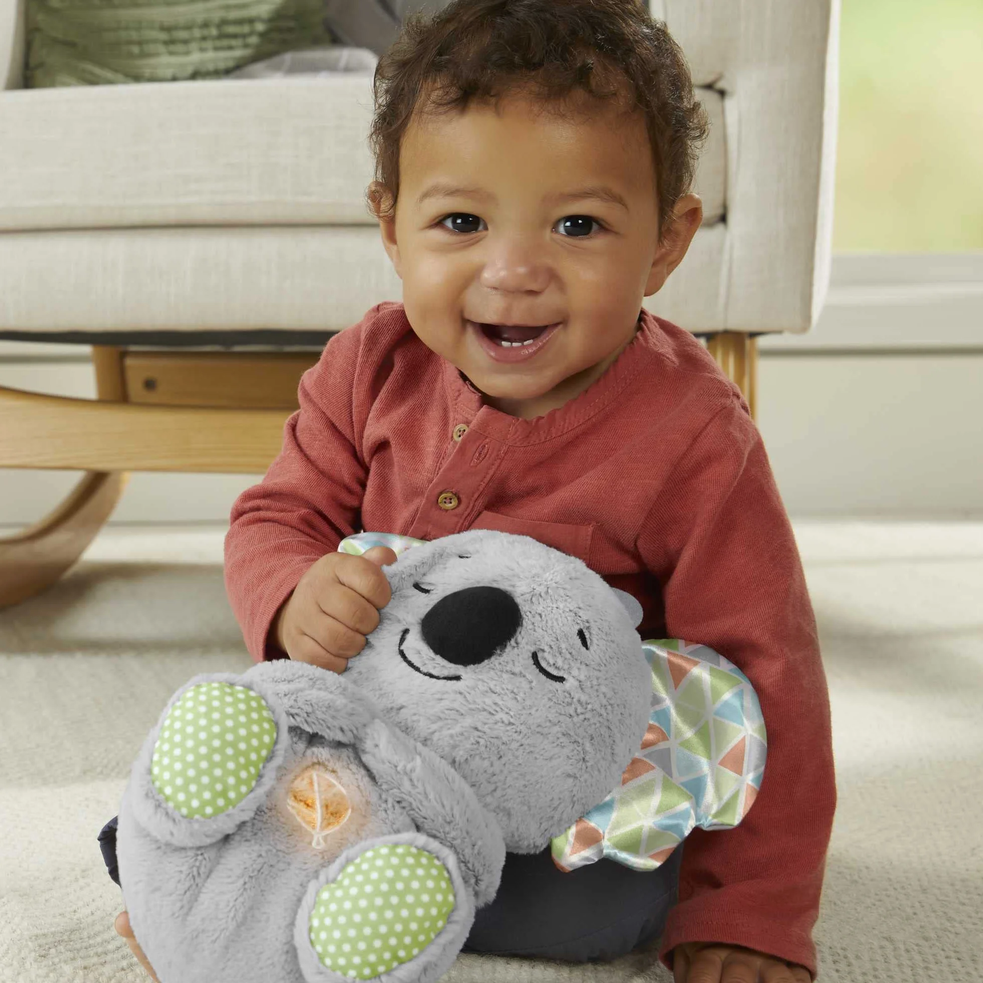 Fisher-Price HBP87 Maskotka, Szary, 0-2 lat