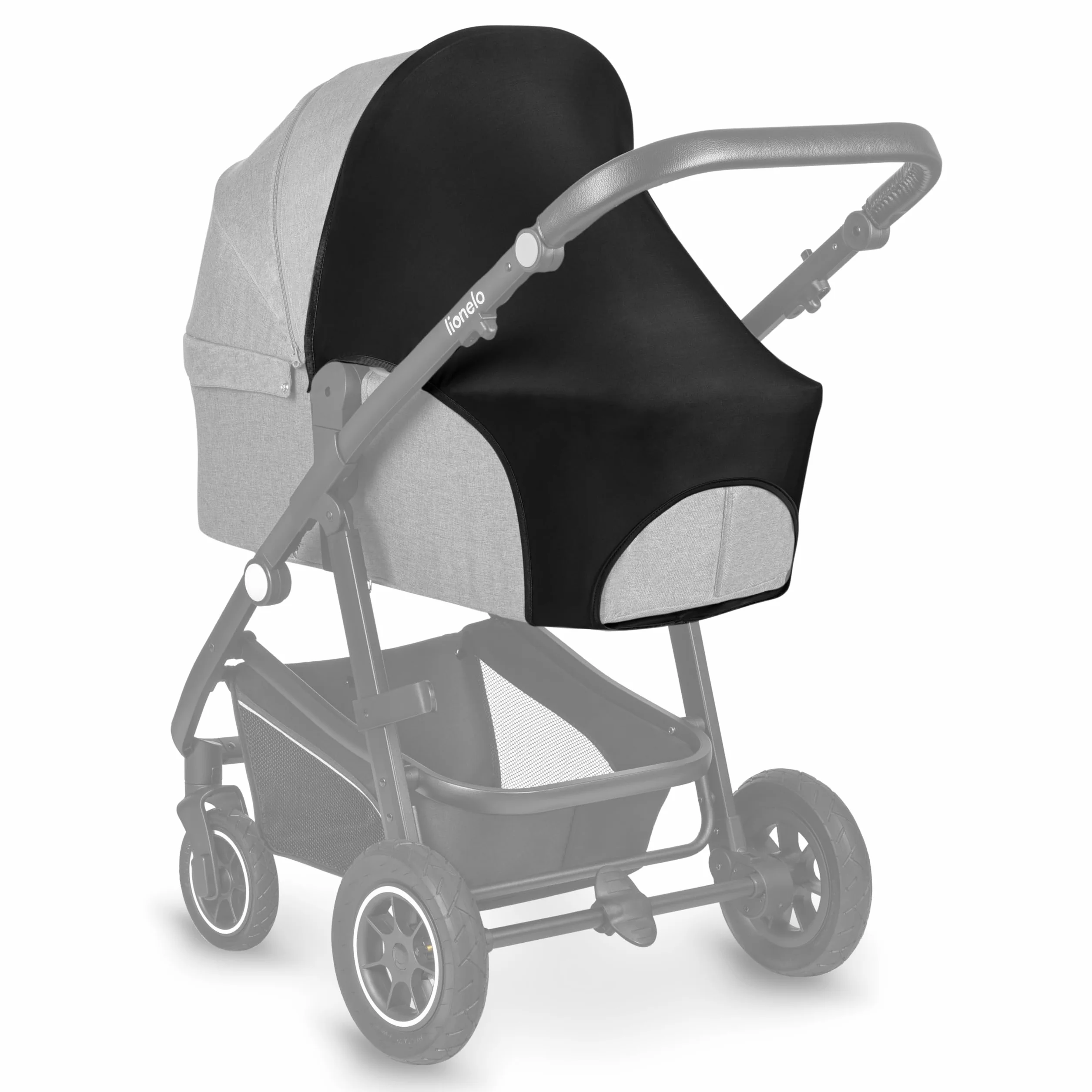LIONELO Stroller Sun Cover UPF50+ ochrona przed słońcem, parasol przeciwsłoneczny, wózek dziecięcy, uniwersalny rozmiar, łatwy montaż
