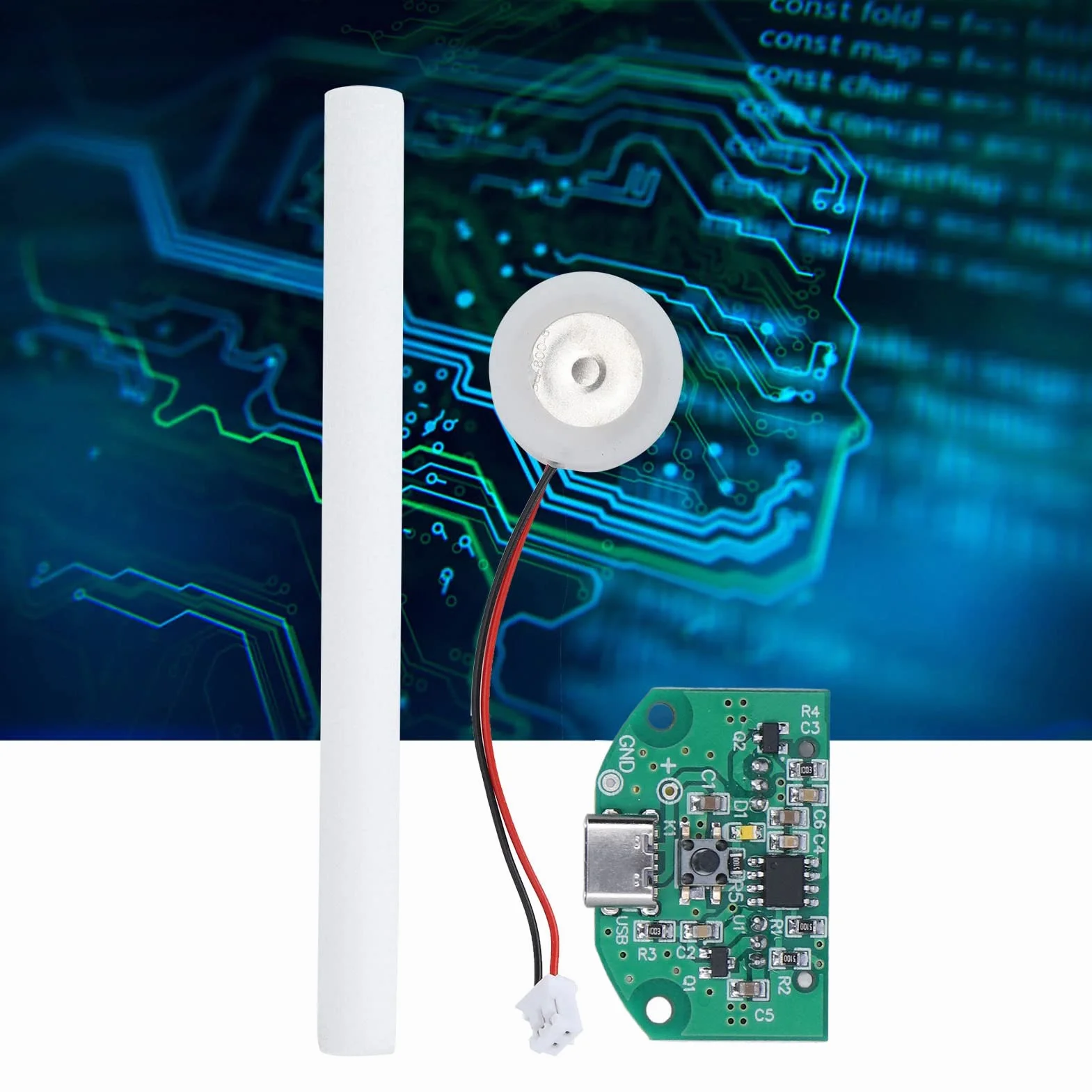 Podwójny Przełącznik Sprayu Sterowanie Modułem Atomizacji Nawilżacz Atomizer Plate 740 Otworów 5μm Mikroporowaty Atomizer do 5V USB Nawilżacz Artykuły Domowe